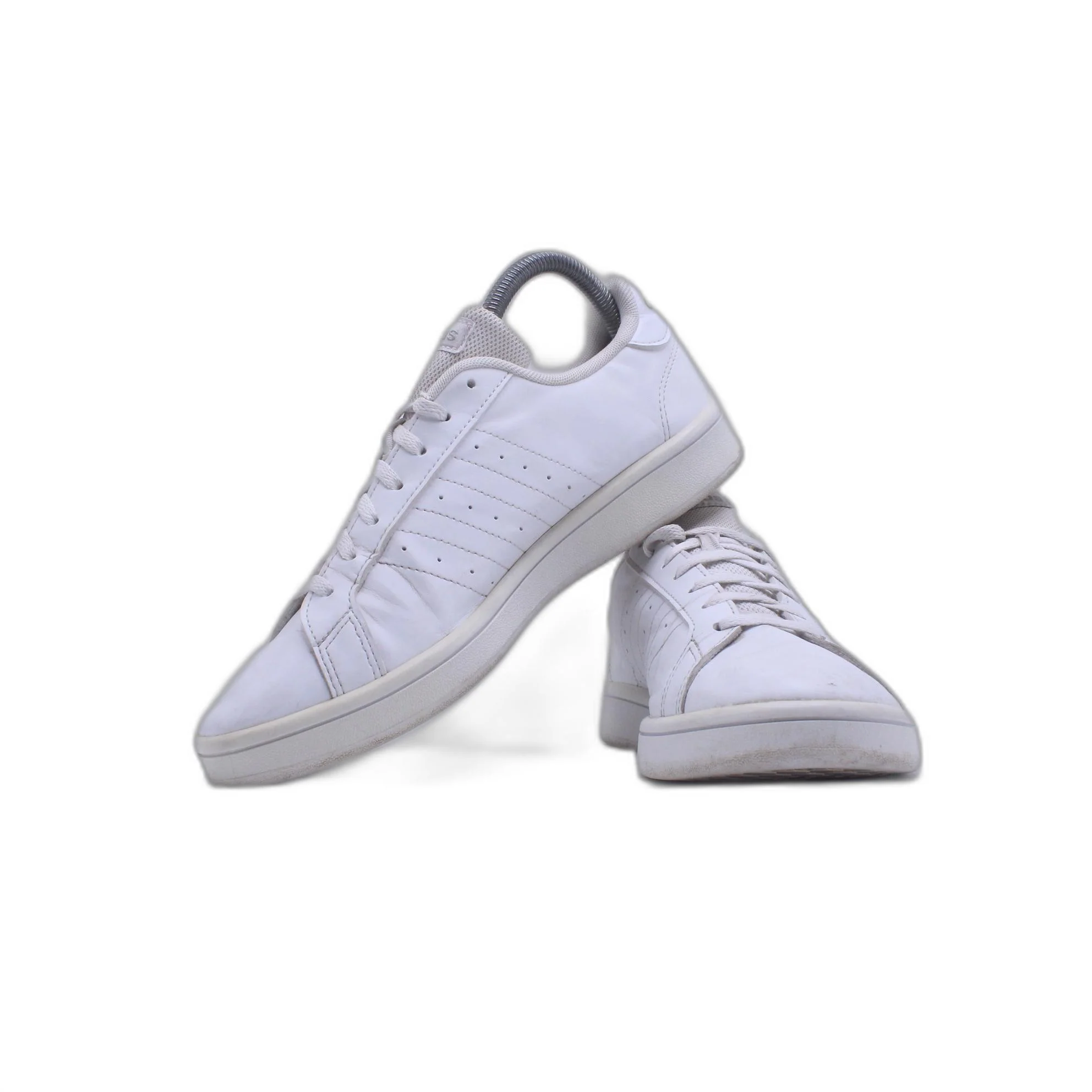 Adidas Grand Court Base White Platinum Metallic Sneaker - Image 5