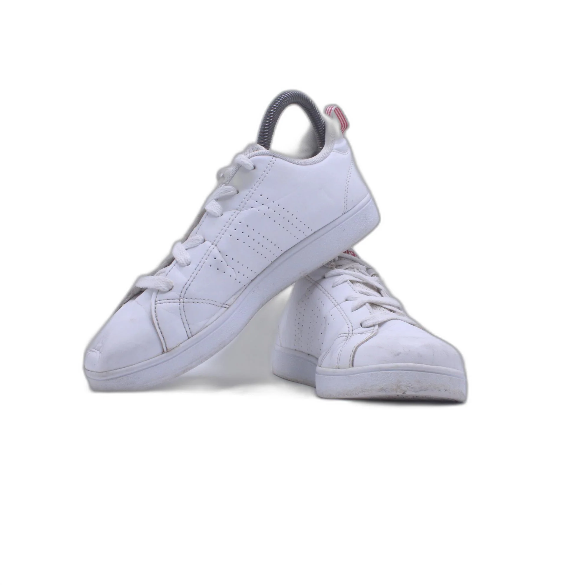 Adidas Men's 8 Advantage Clean Leather Trainer Shoe - Image 5