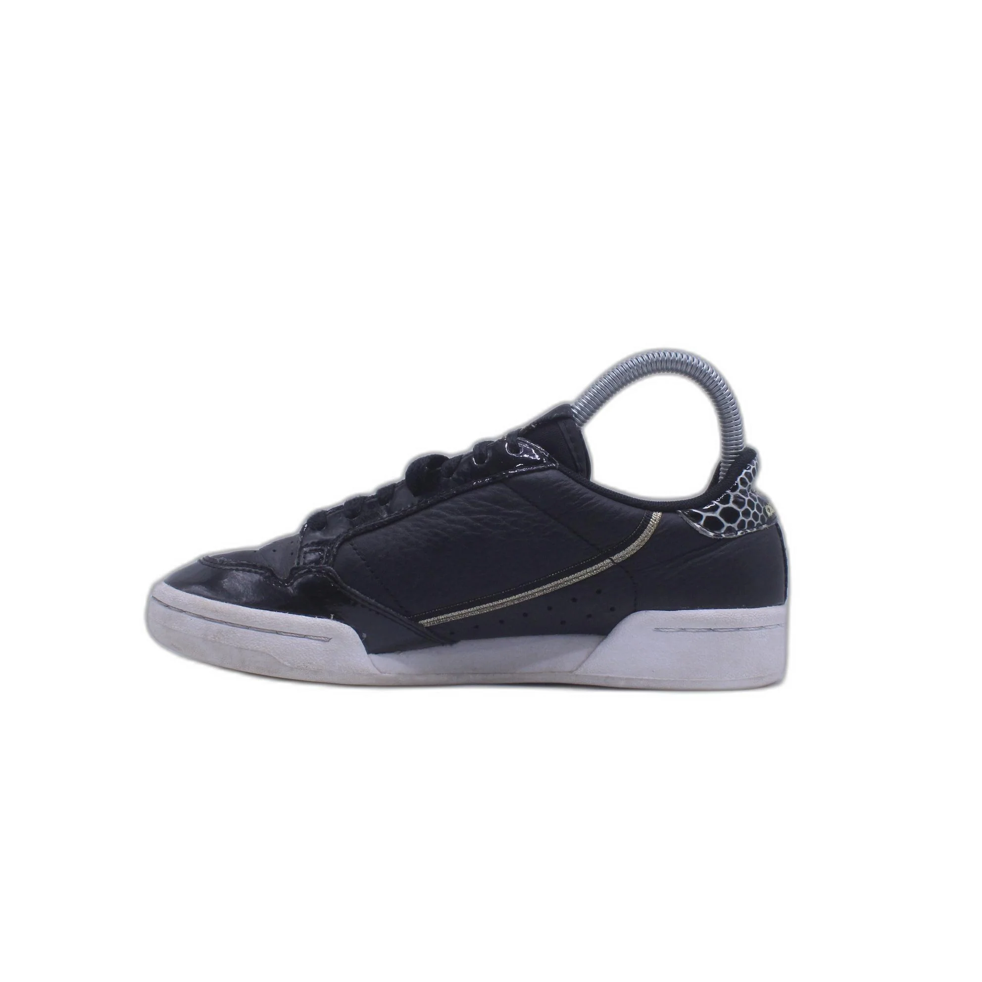 Adidas Originals Continental 80 Black Gold Leather Sneakers - Image 2