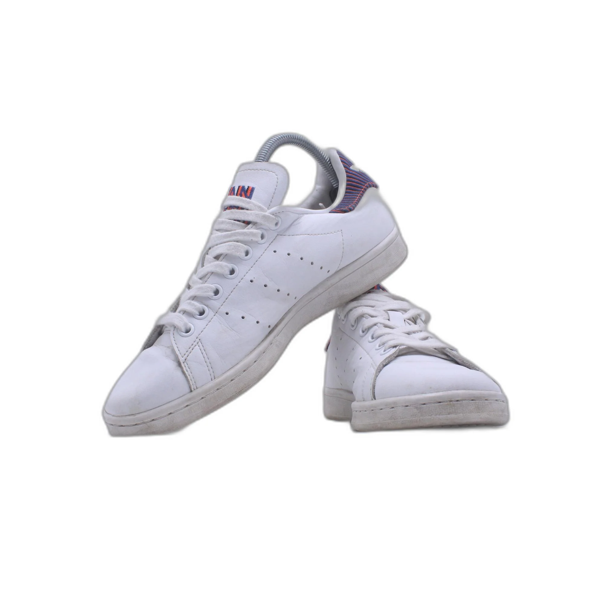 Adidas Originals STAN SMITH J Cloud White/Blue Bold Shoe - Image 5