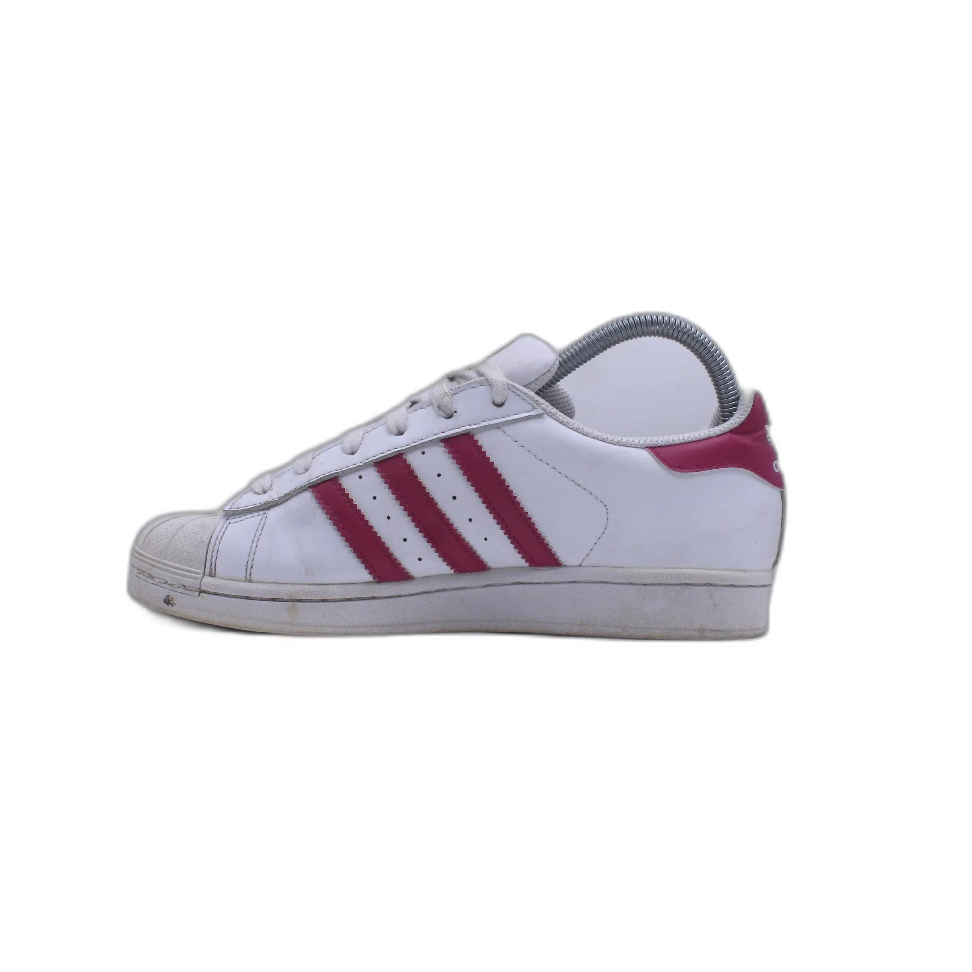 Adidas Superstar J 'White Pink Buzz' Women's Classic White Shoe - Image 2