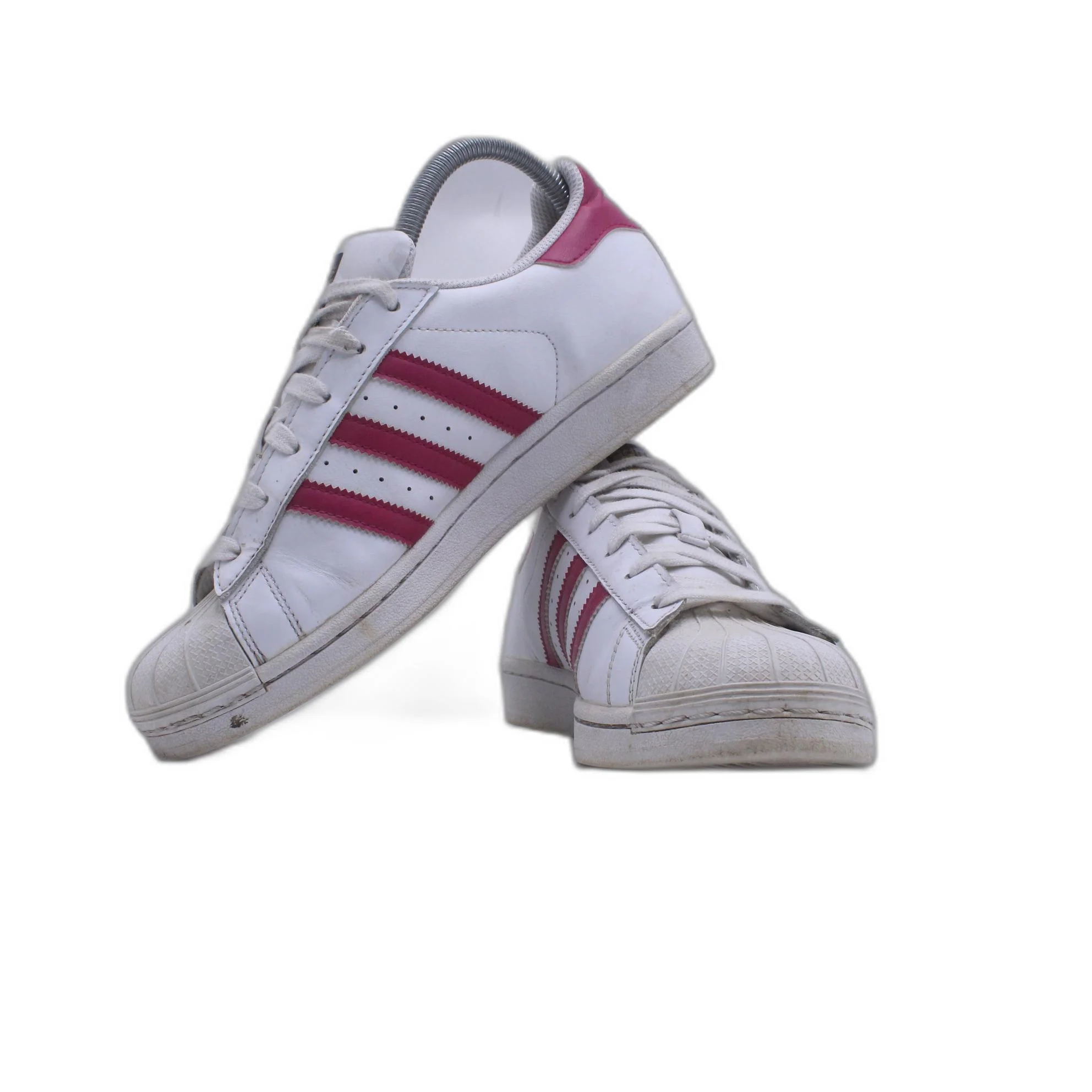Adidas Superstar J 'White Pink Buzz' Women's Classic White Shoe - Image 5