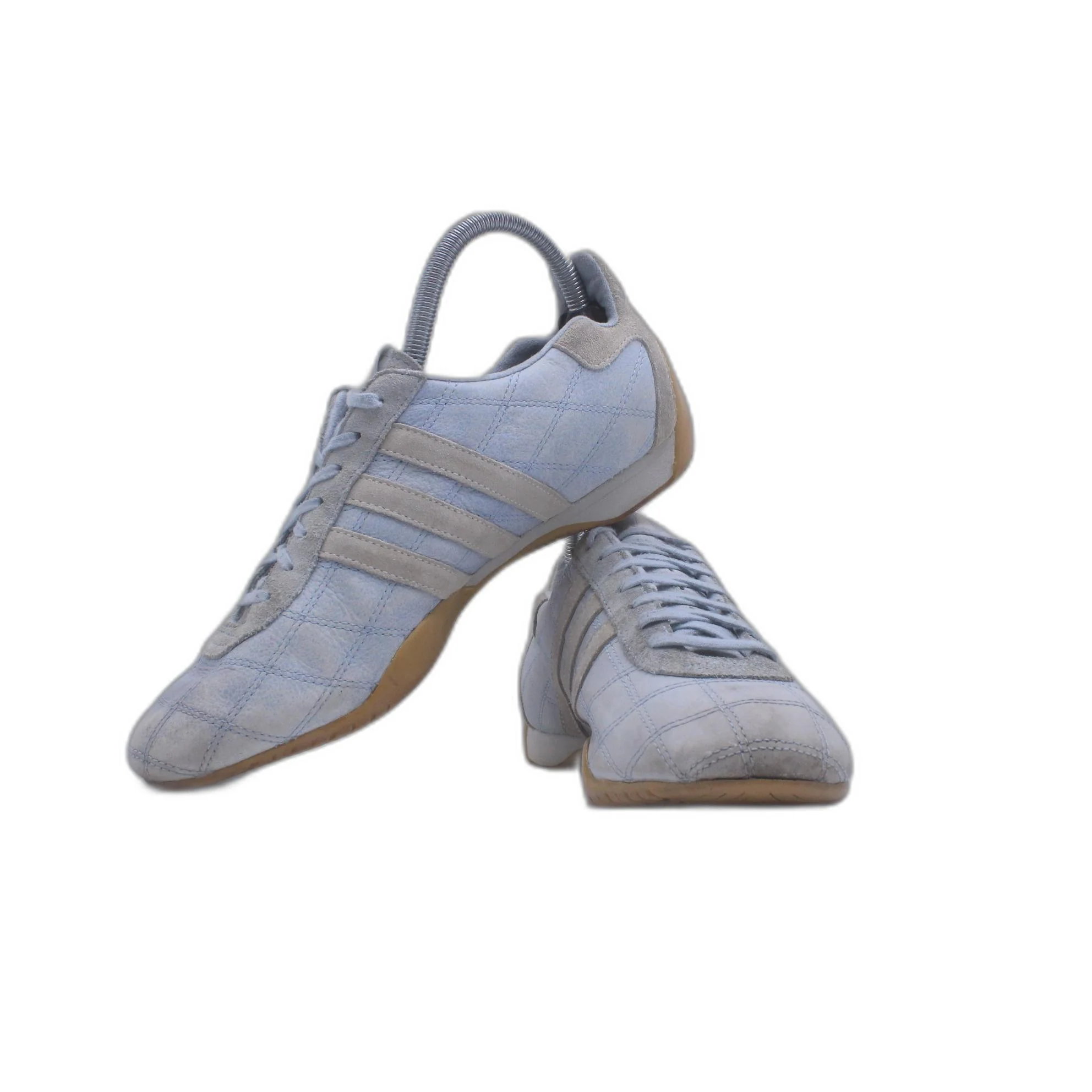 Adidas Tuscany Baby Blue Leather Shoes - Image 3