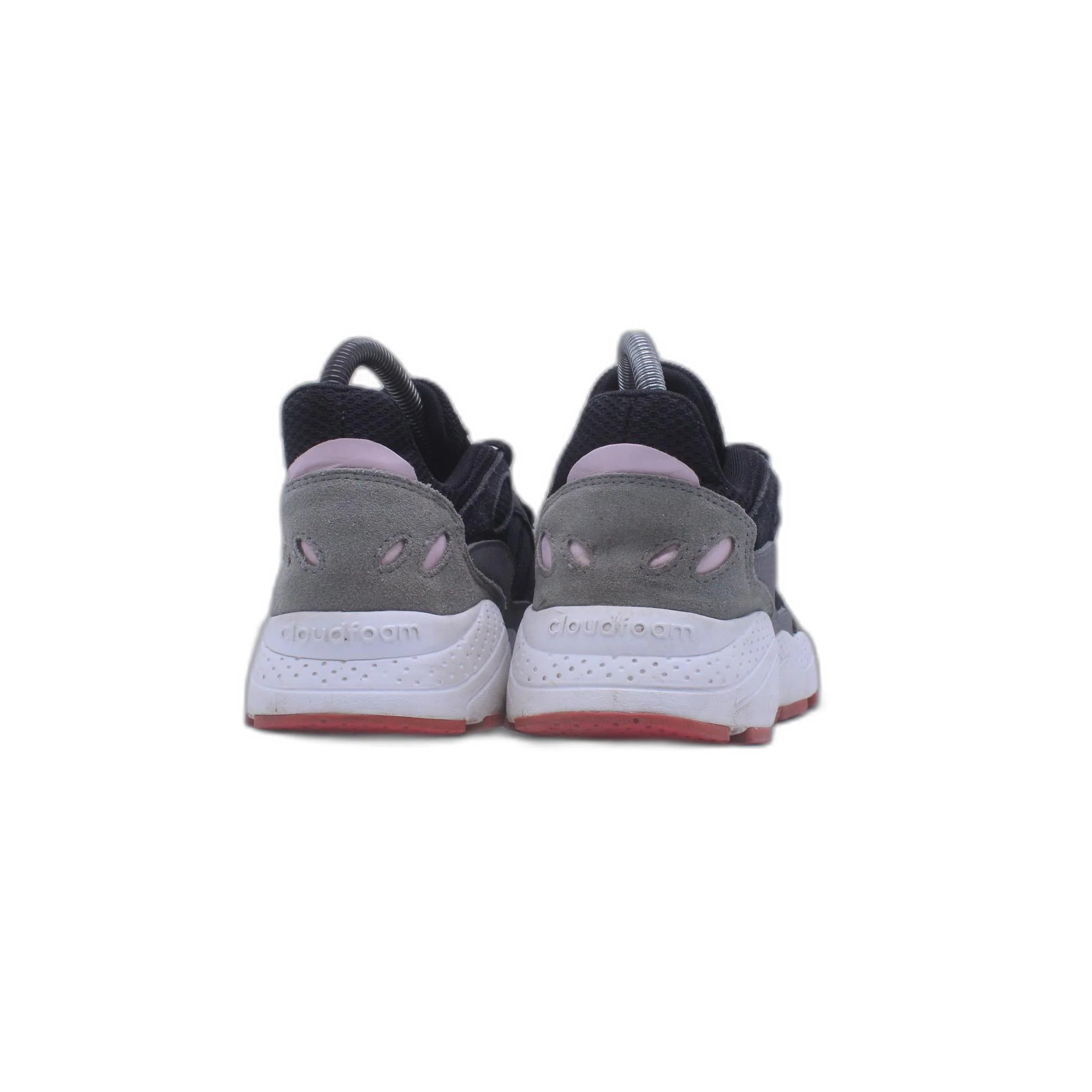 Adidas Womens Chaos EF1060 Low Top Black Grey Real Pink Sneaker - Image 4