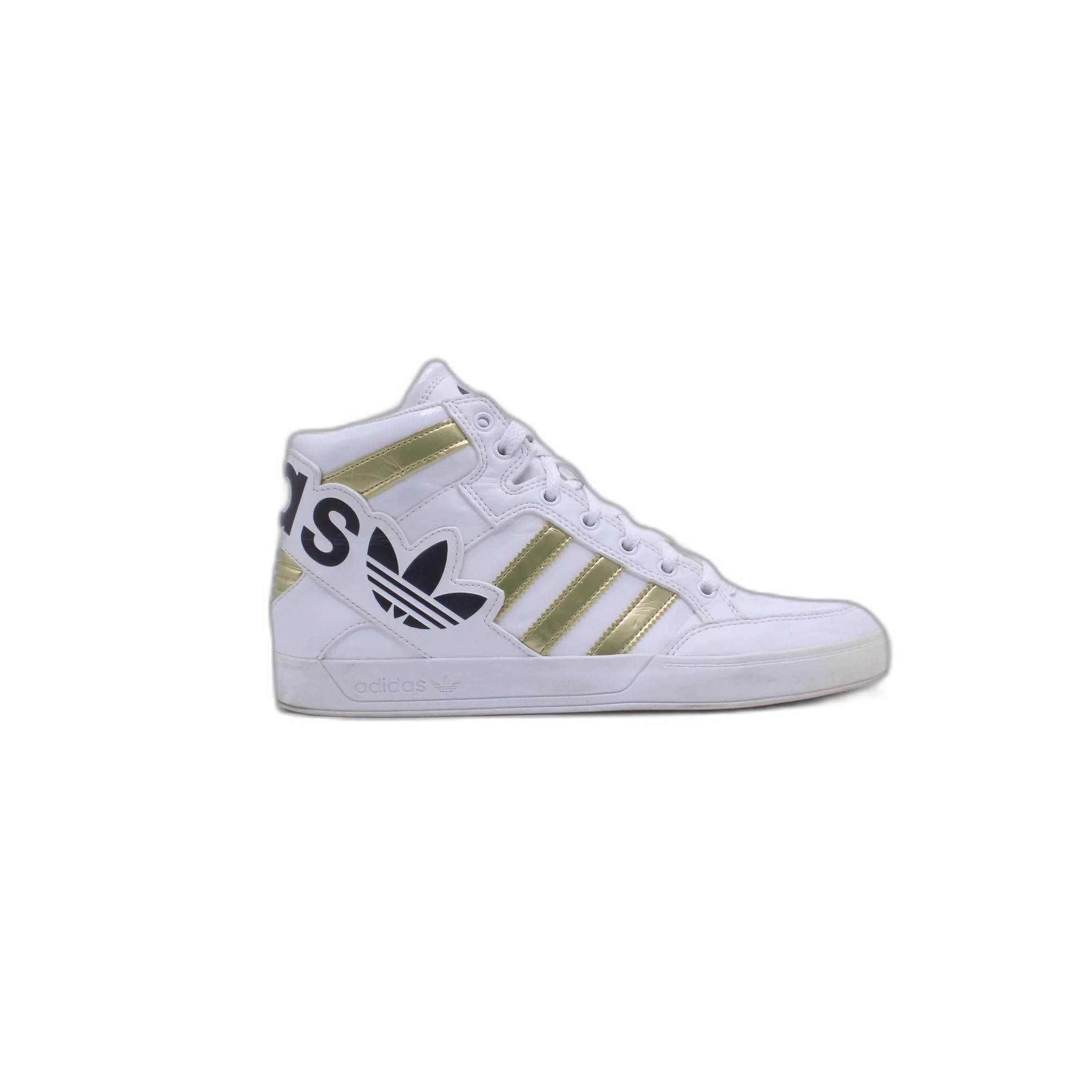 Adidas Women's Gray Suede Hi Top Shoe