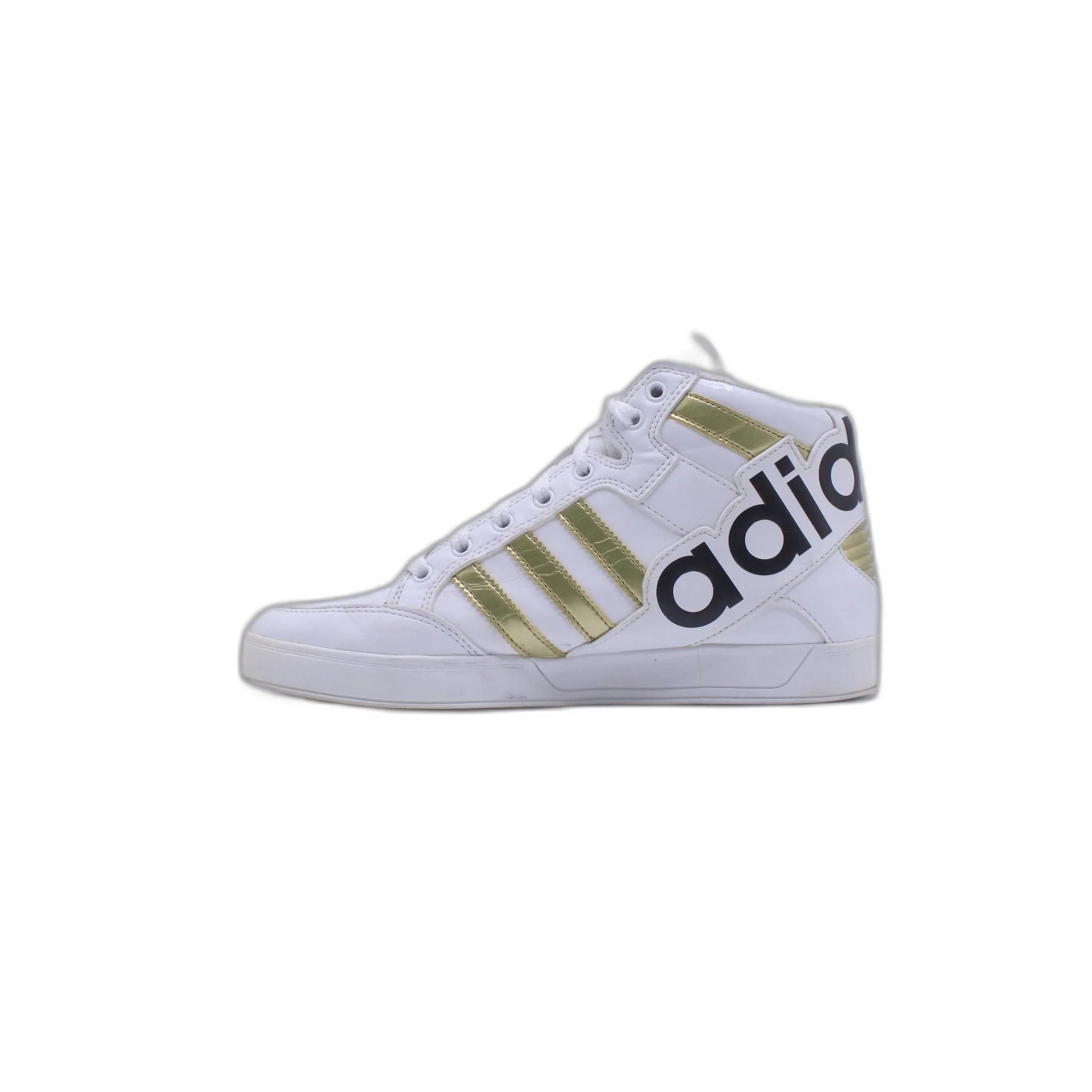 Adidas Women's Gray Suede Hi Top Shoe - Image 2