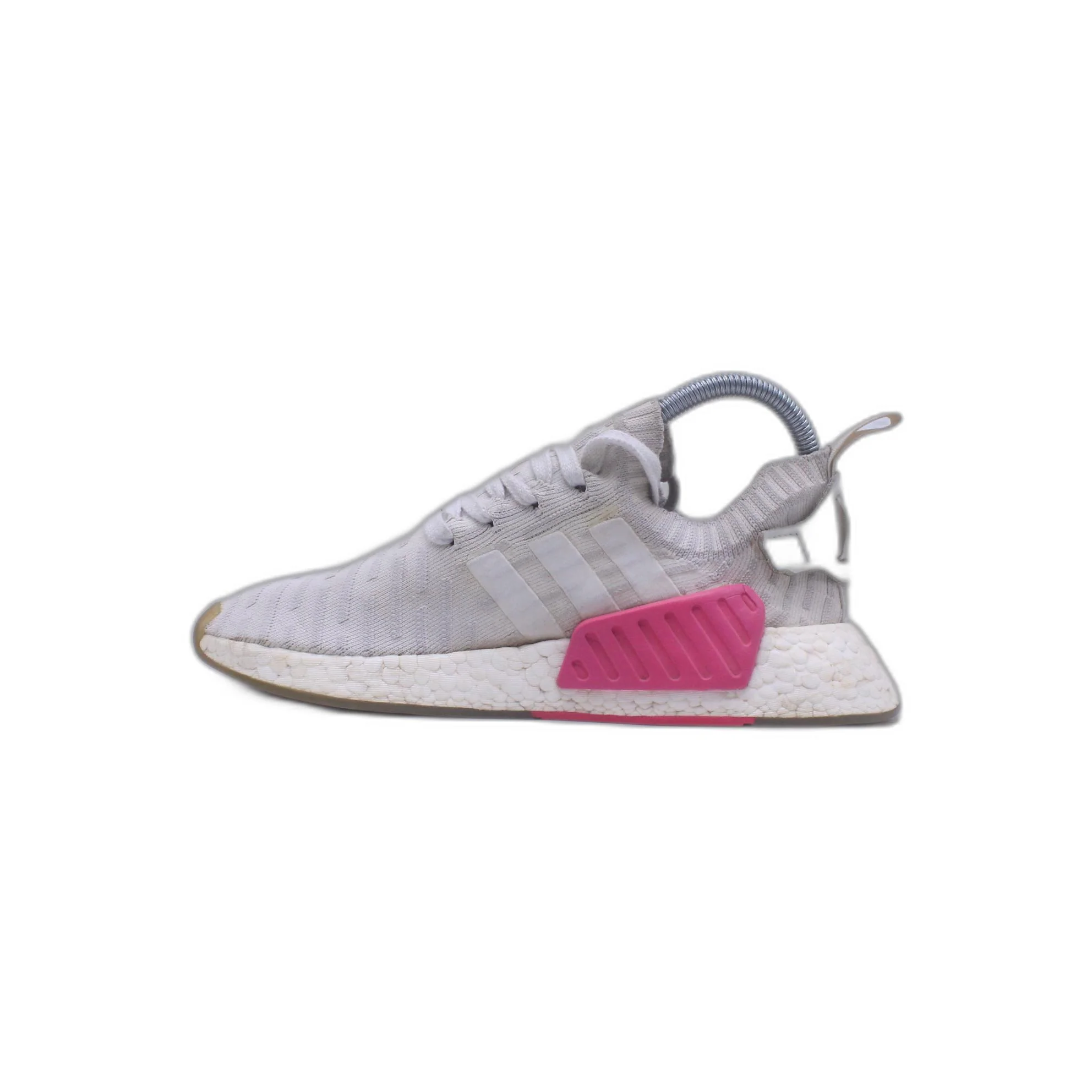 Adidas Womens NMD R2 PK BY9953 Olive Lace Up Low Top Running Shoe - Image 2