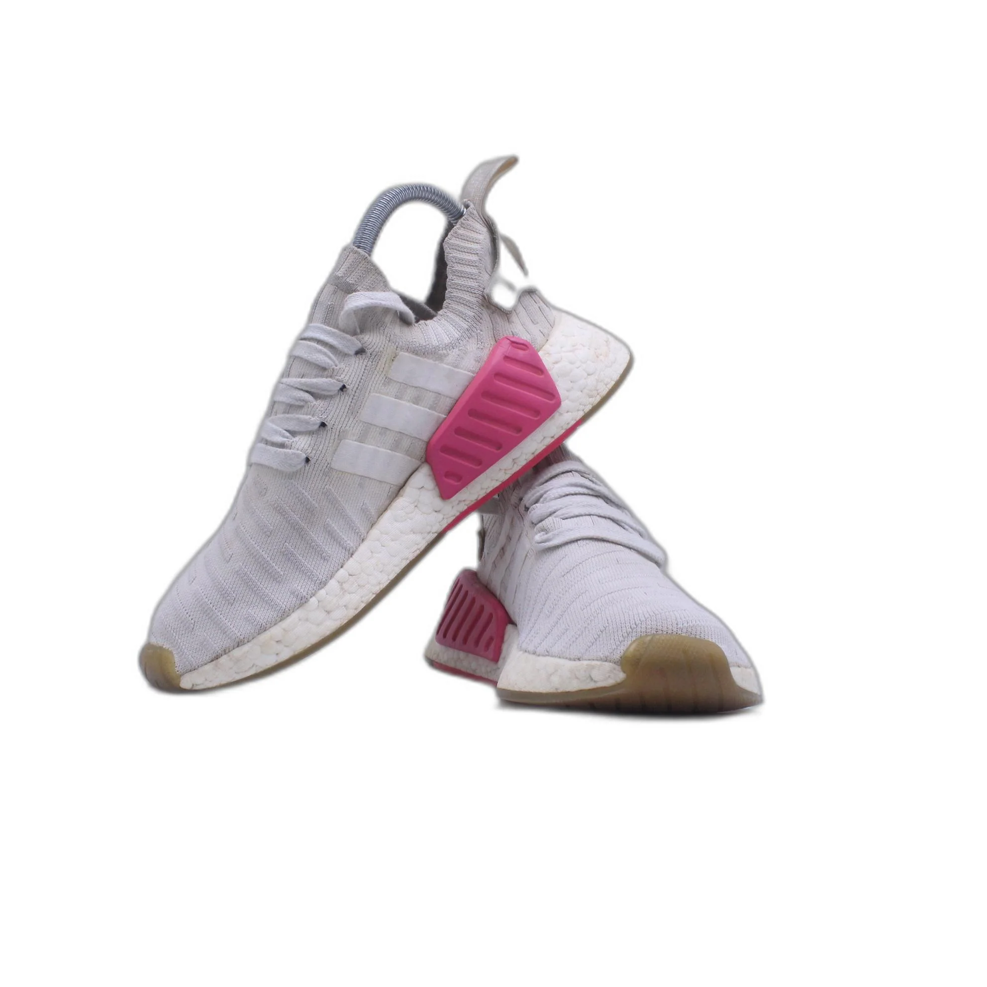 Adidas Womens NMD R2 PK BY9953 Olive Lace Up Low Top Running Shoe - Image 5