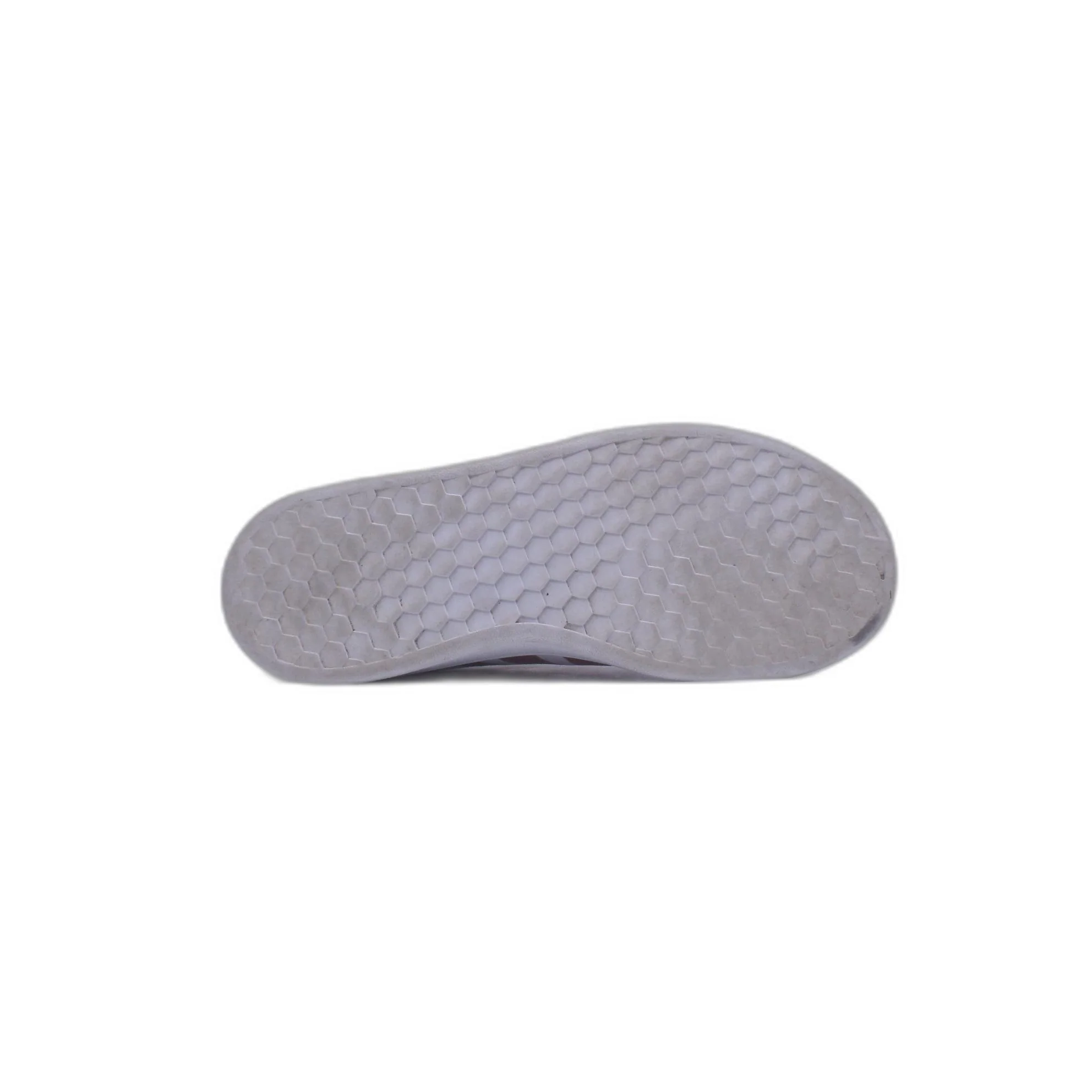 Adidas Womens White Rose Gold Cloudfoam Advantage Stripe Sneaker - Image 3
