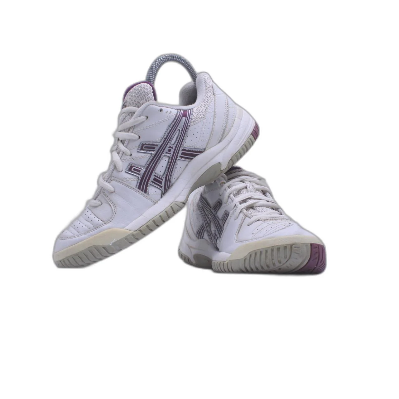 Asics EX89 x Needles White Purple Grey Court Shoe - Image 5