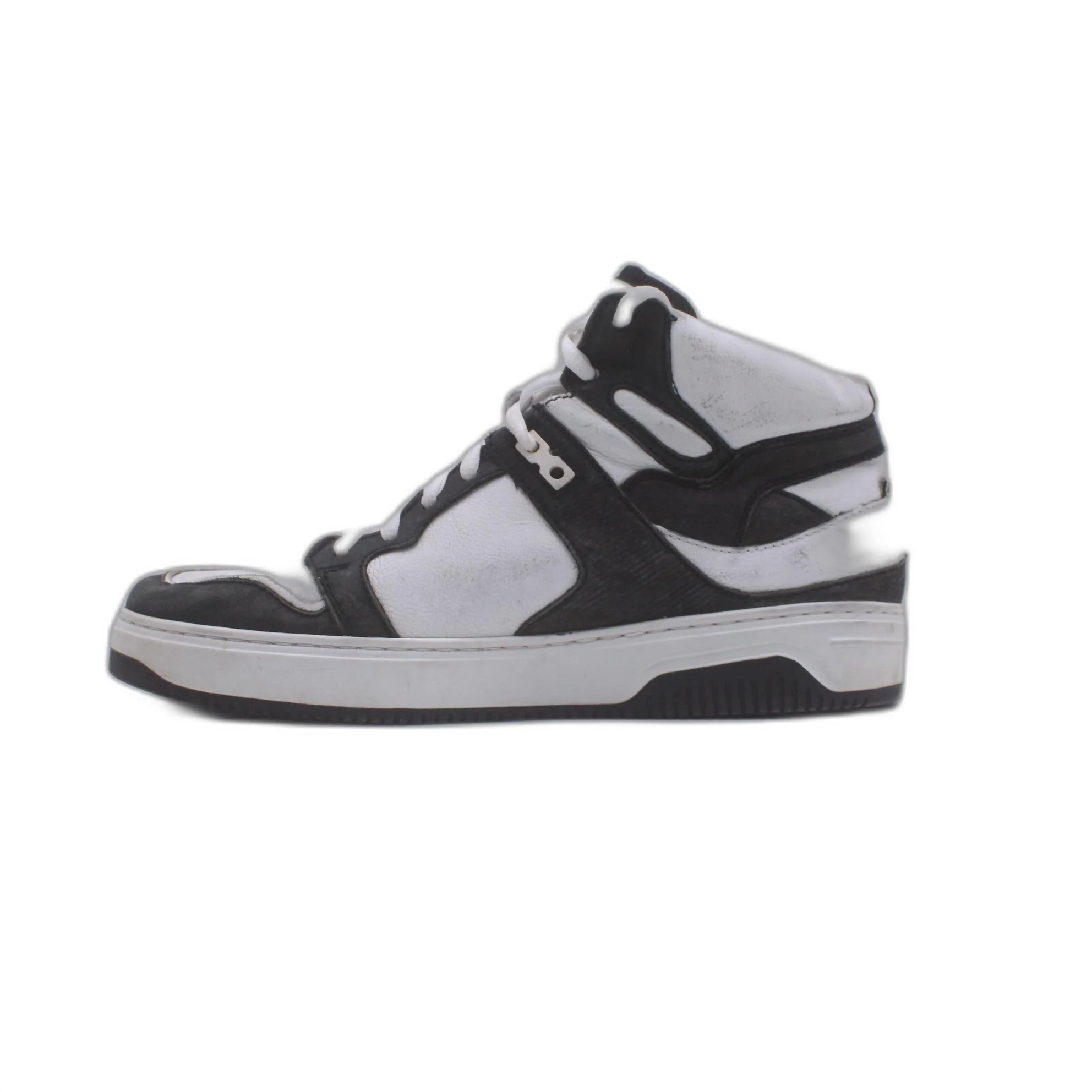 BADURA Black & Optic White TYSON Napa Leather Hi-Top SNEAKER - Image 2