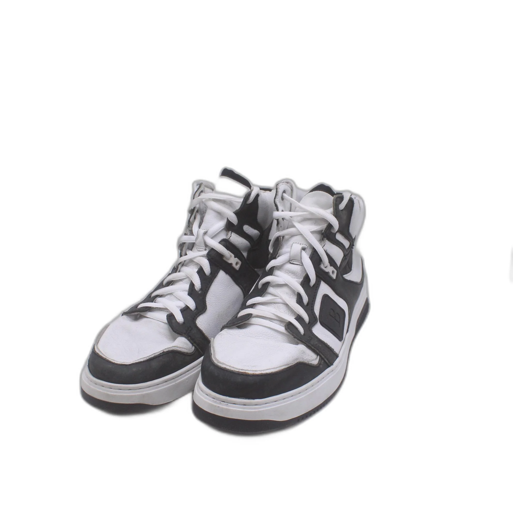 BADURA Black & Optic White TYSON Napa Leather Hi-Top SNEAKER - Image 5