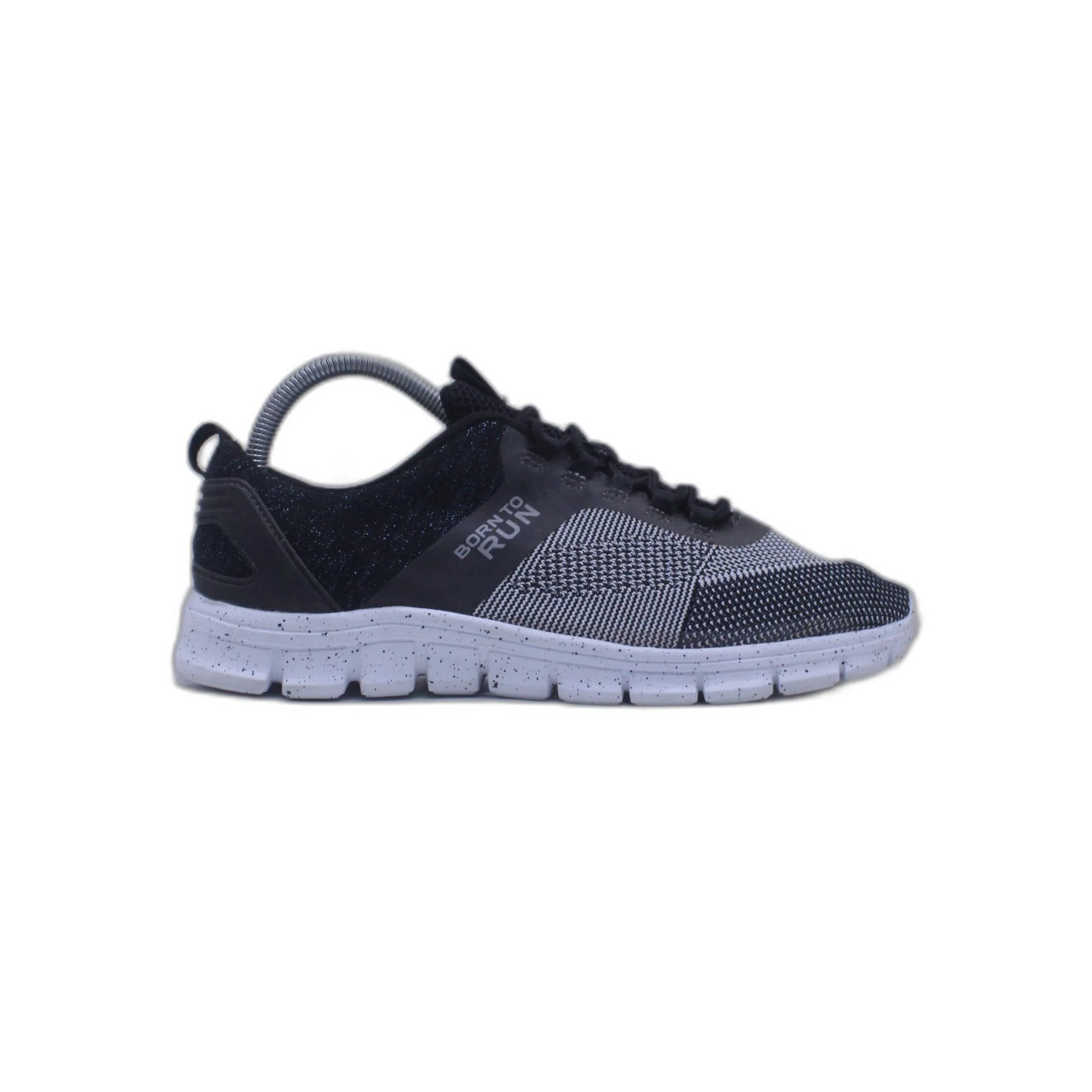 Born To Run Gray and Black Shoe
