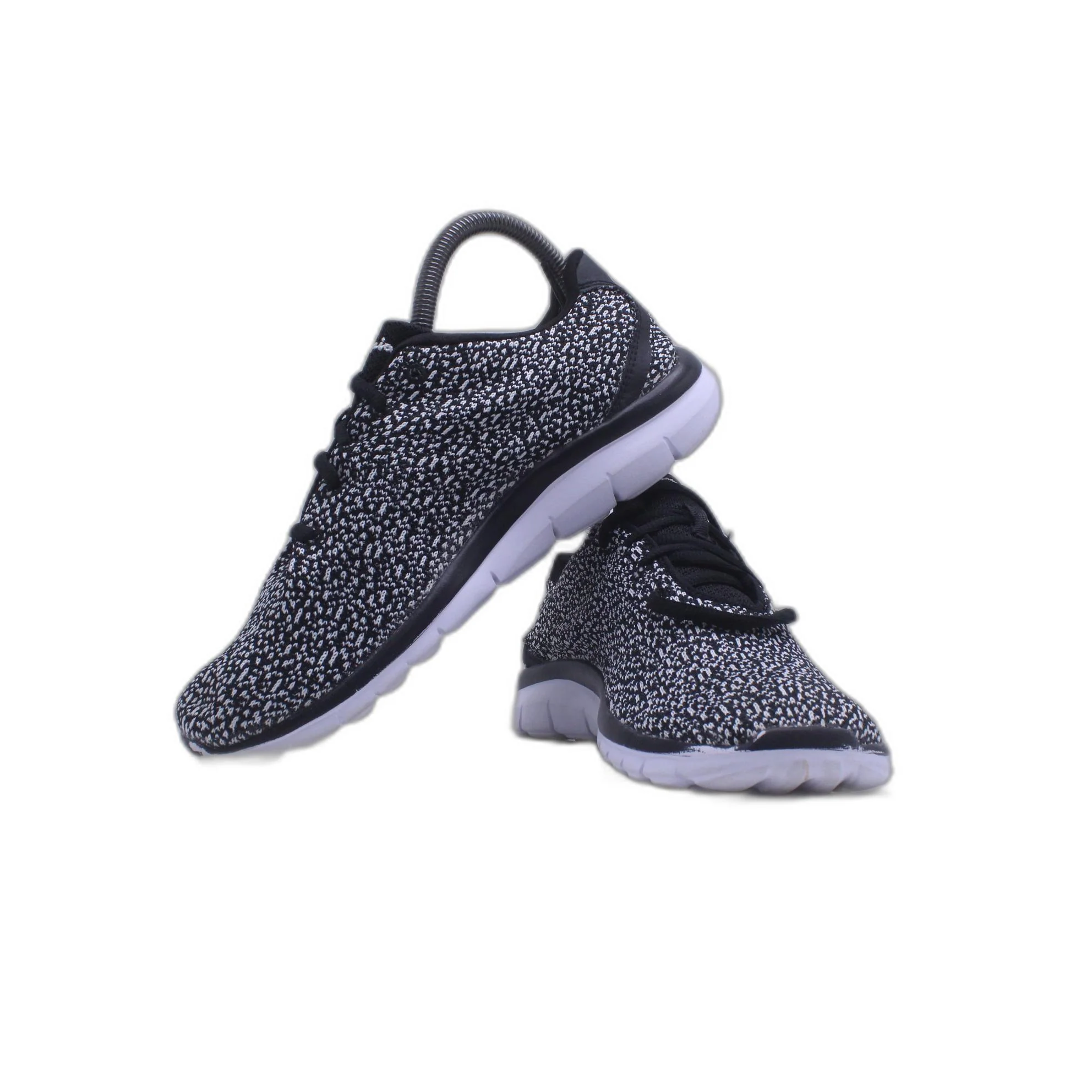 Champion Black White Print Lace-Up Athletic Shoes Sneakers - Image 4