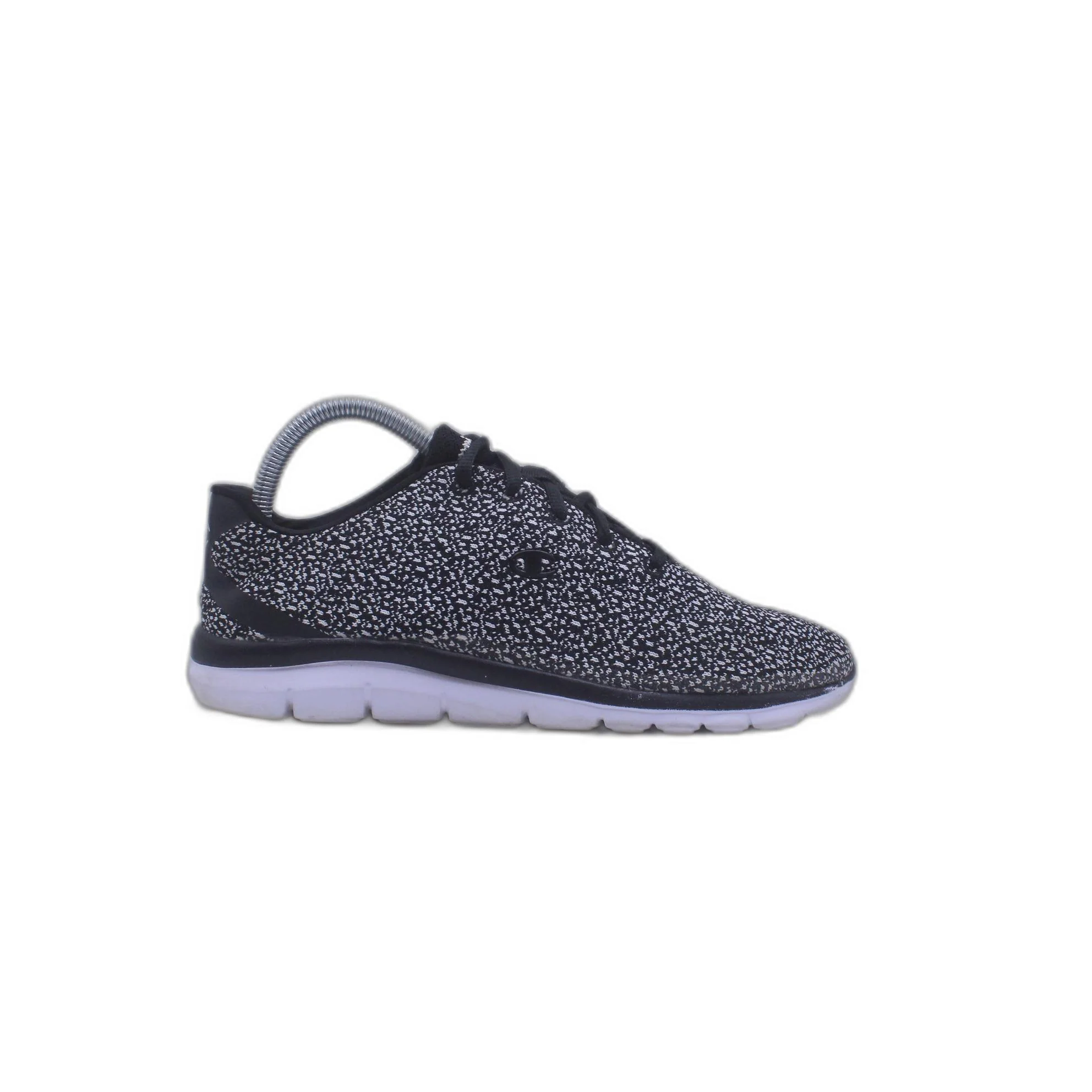 Champion Women's Gusto XT II Black White Print Lace-Up Athletic Shoe