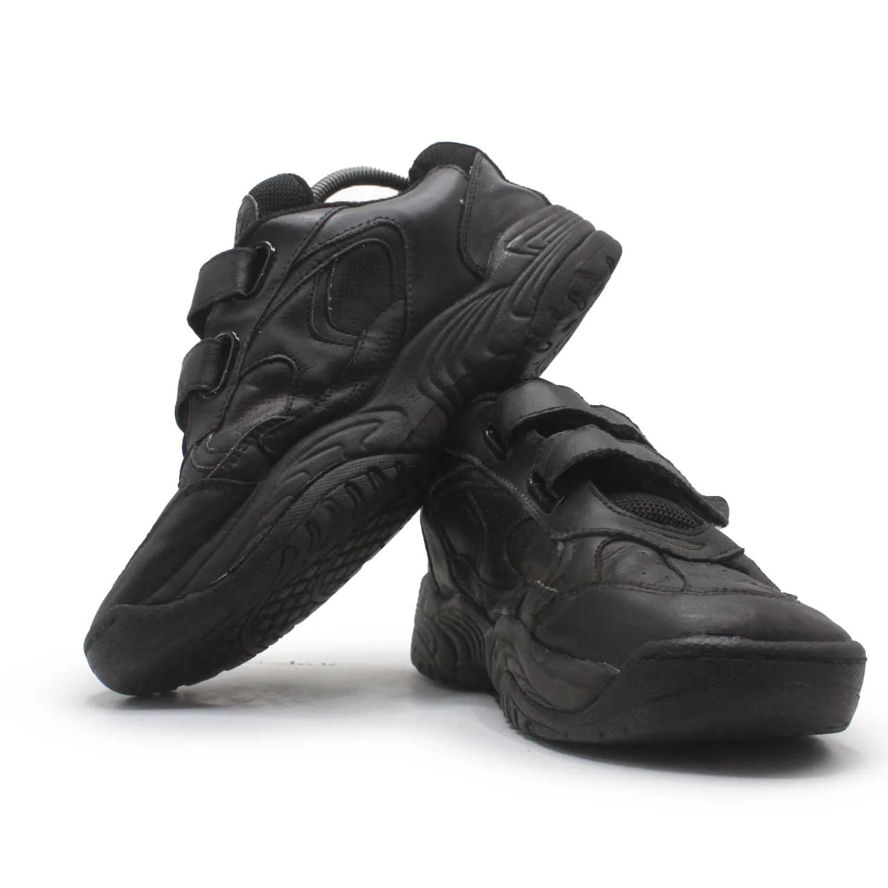 CLASSIC BLACK LEATHER WALKING SHOE - Image 2