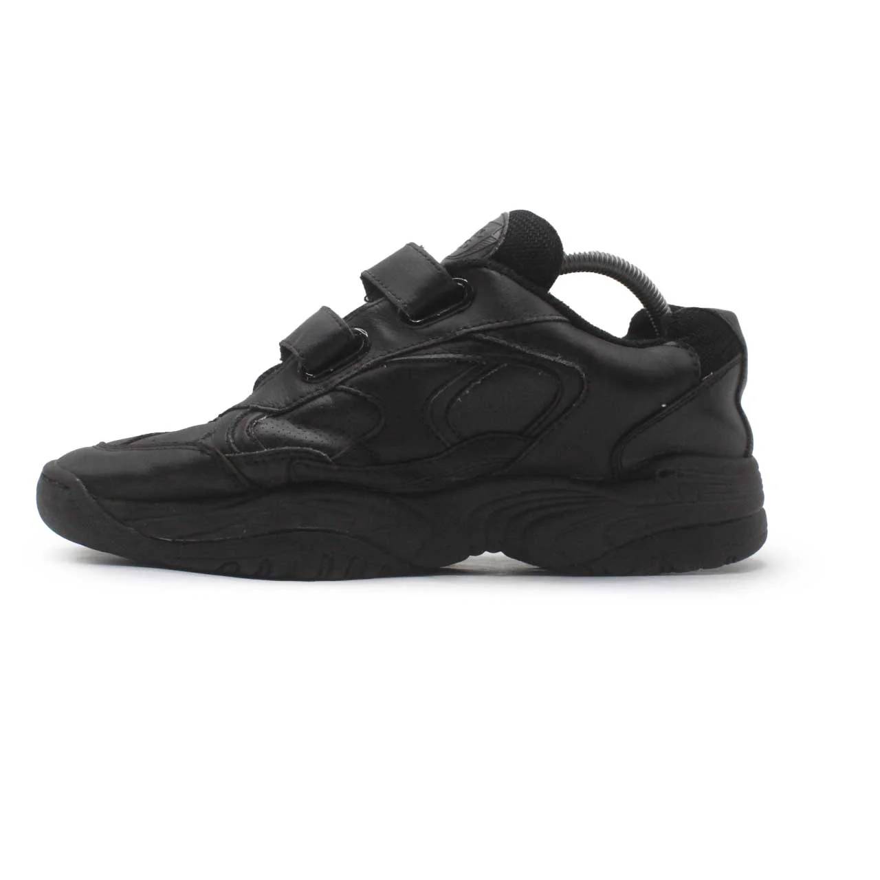 CLASSIC BLACK LEATHER WALKING SHOE - Image 3