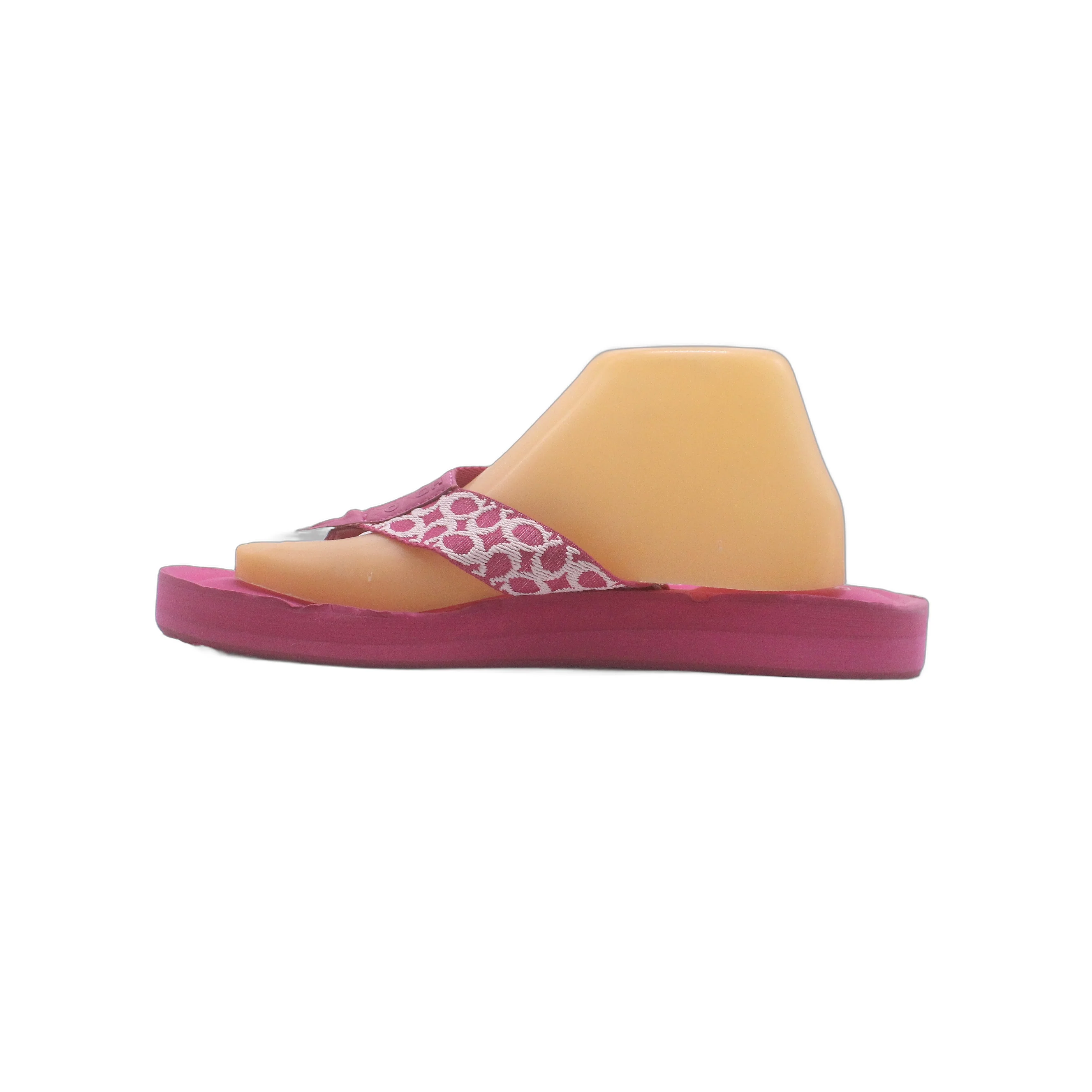 Coach Jessalyn Barbie Fuchsia Pink Flip Flop Thong Flat Slide - Image 3