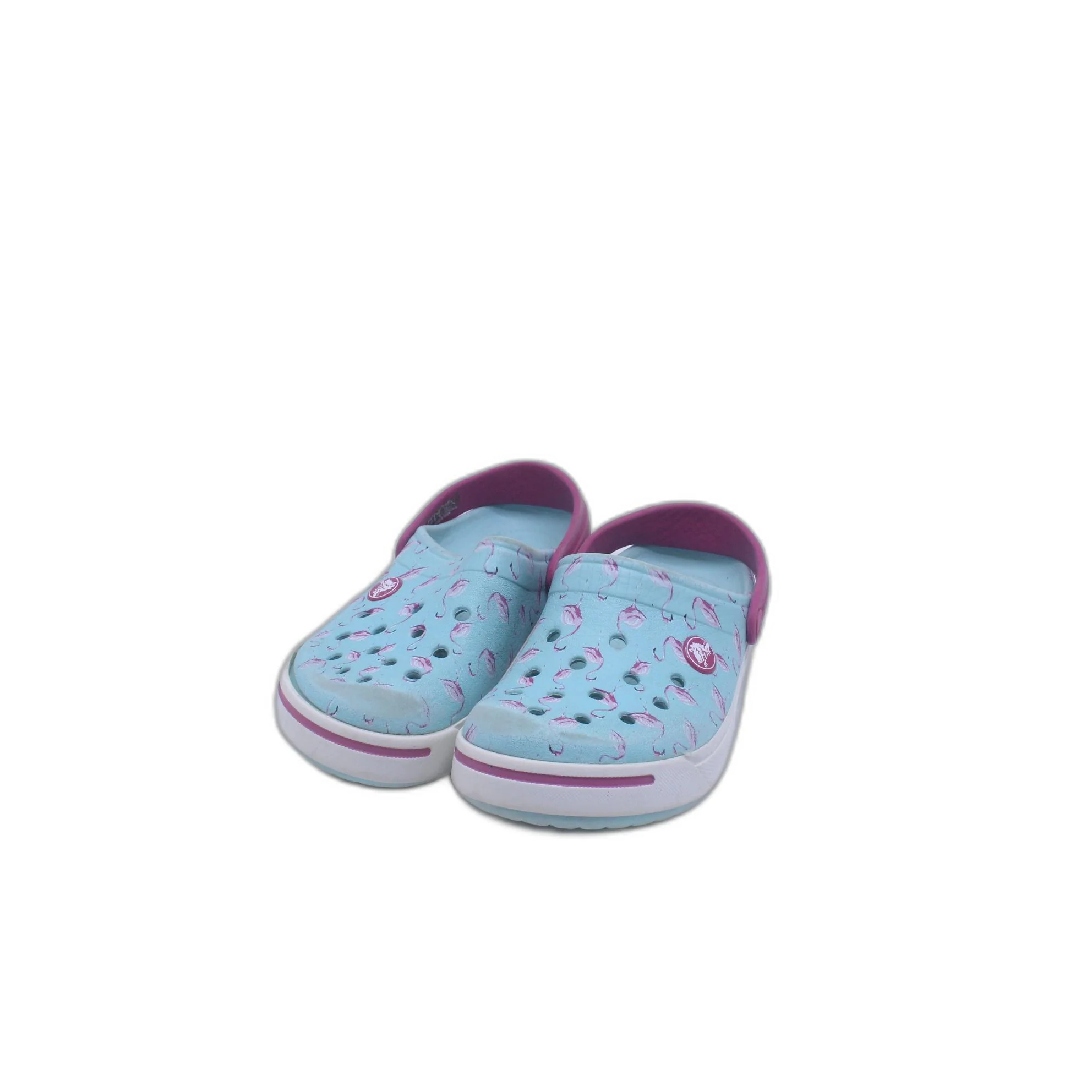 Crocs Sandals Little Kid turquoise flamingo print - Image 3