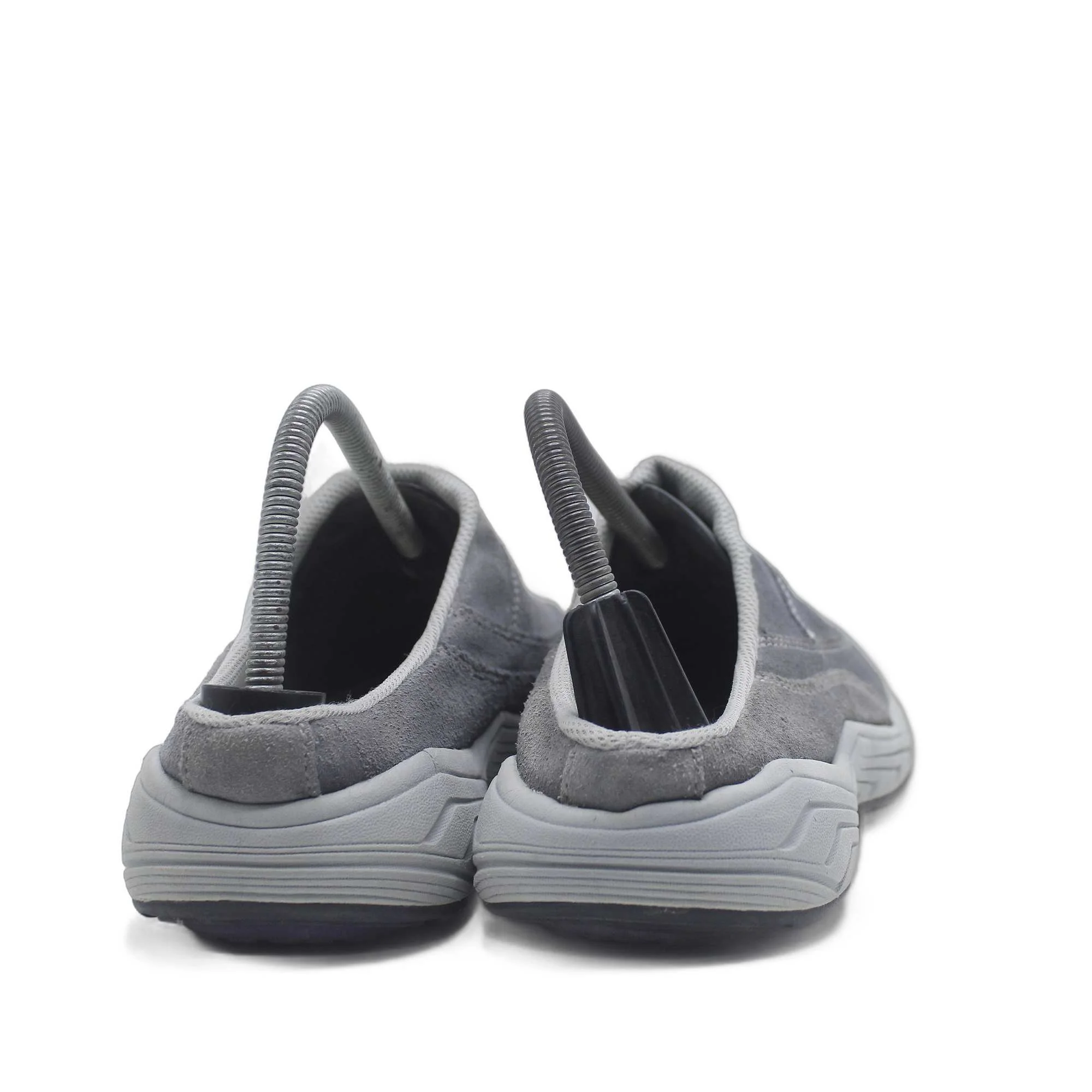 Easy Spirit Traveltime Gray Leather Fabric Mules Casual Women's Shoe - Image 4