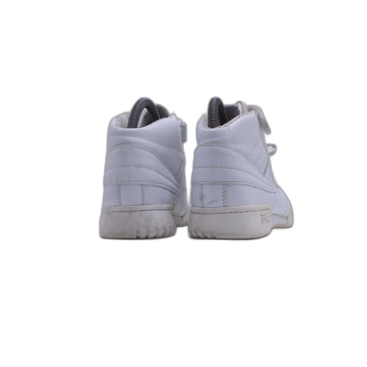 Fila F-14 Lifted High-Top Triple White Sneaker - Image 4