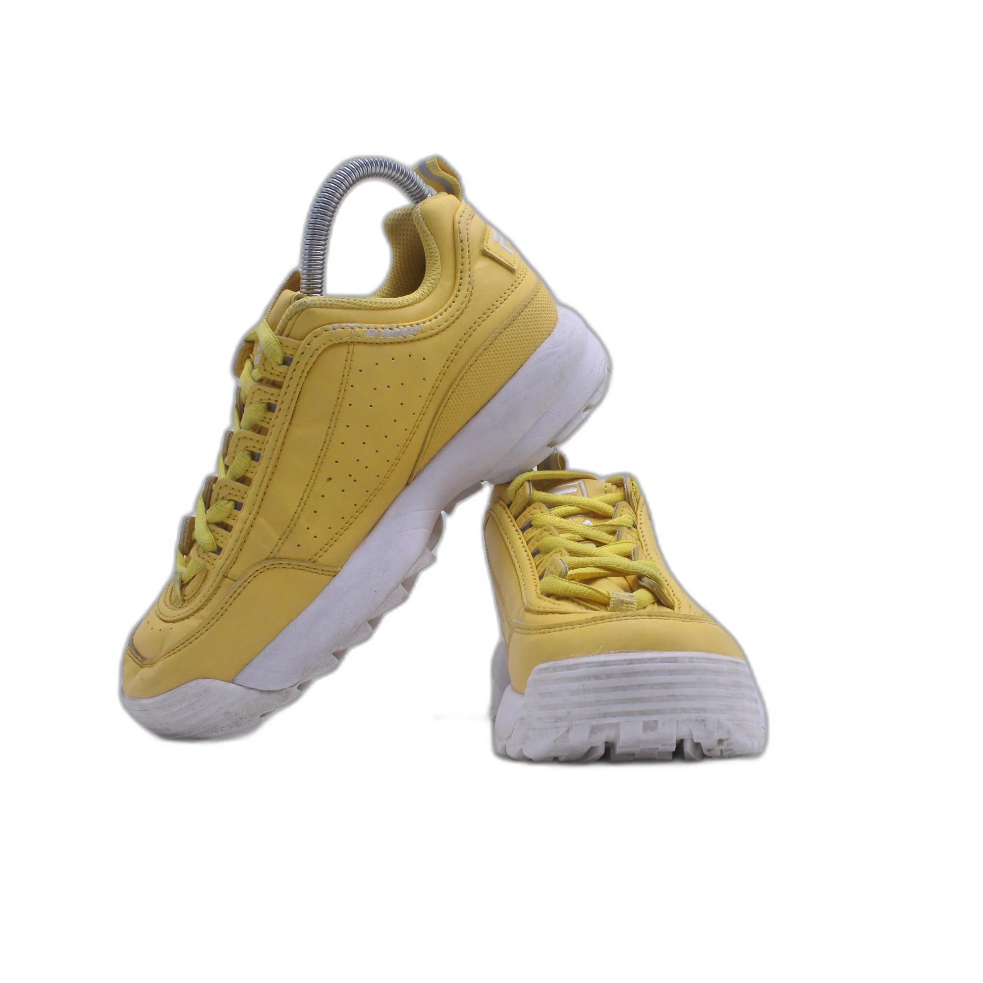 Fila Kids Disruptor 2 Premium Repeat Canary Yellow 3FM00406-743 Shoes - Image 3