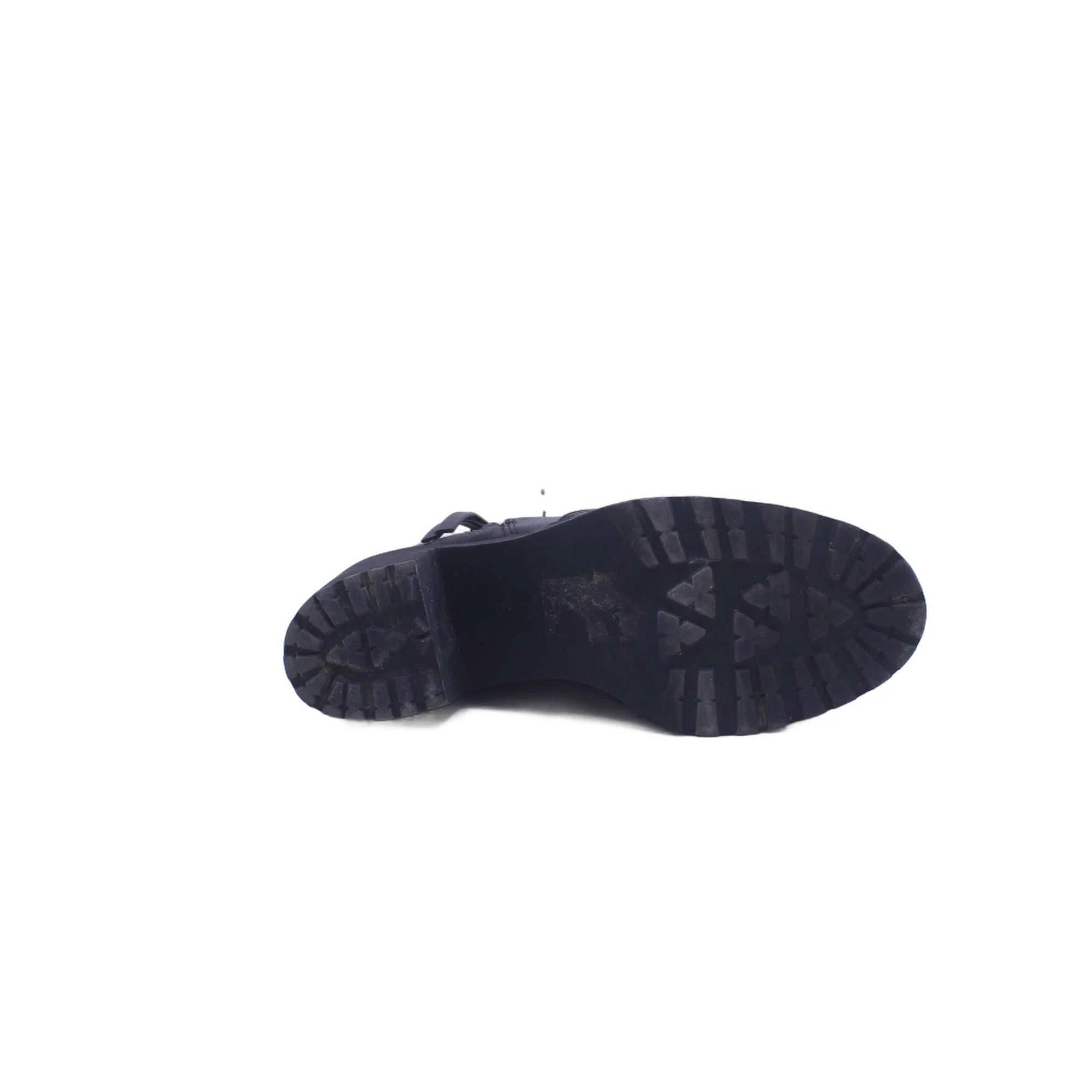 H&M Black Leather Heel Boot - Image 4