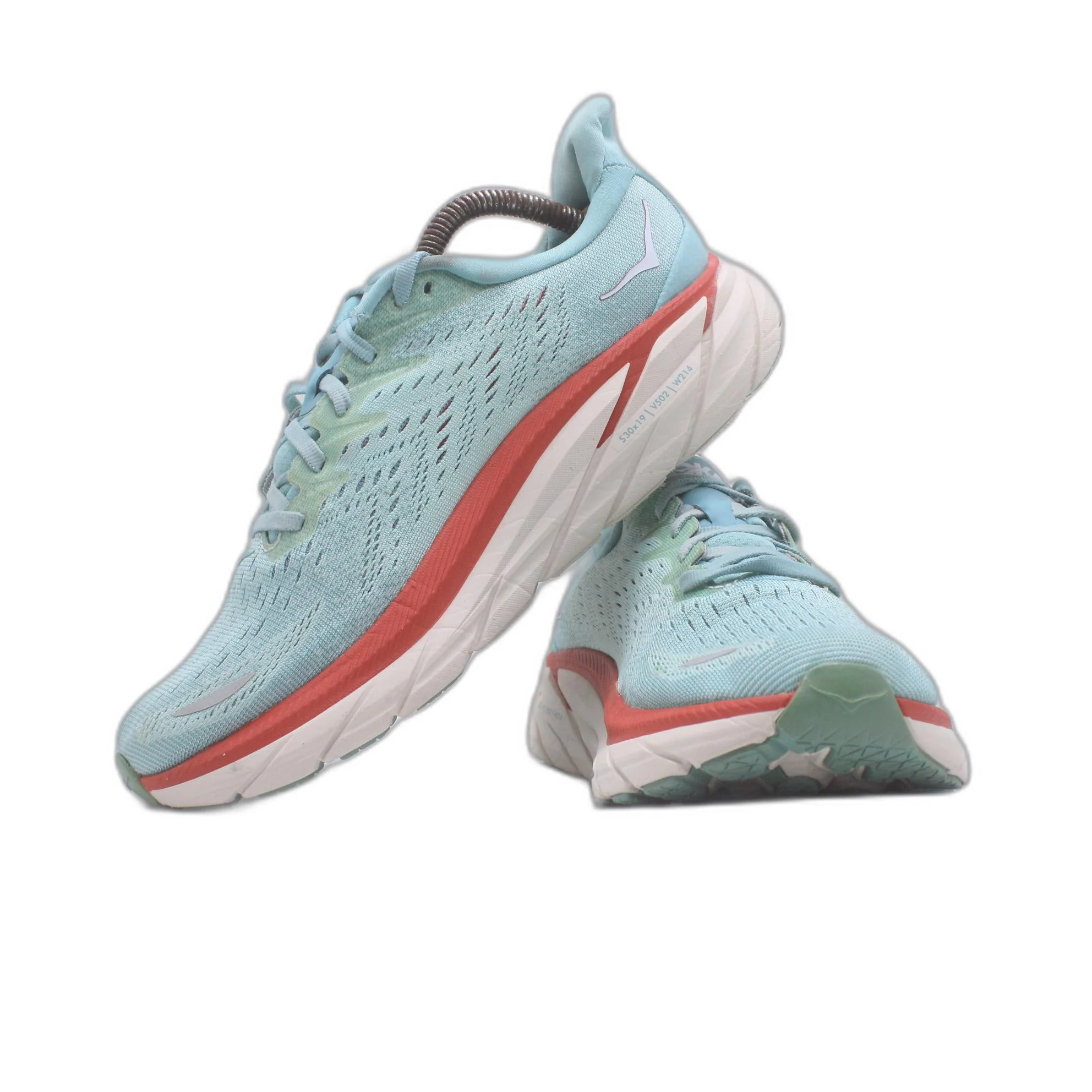 Hoka Clifton 8 Lace-Up Low-Top Running Mesh Womens Trainers - Image 5