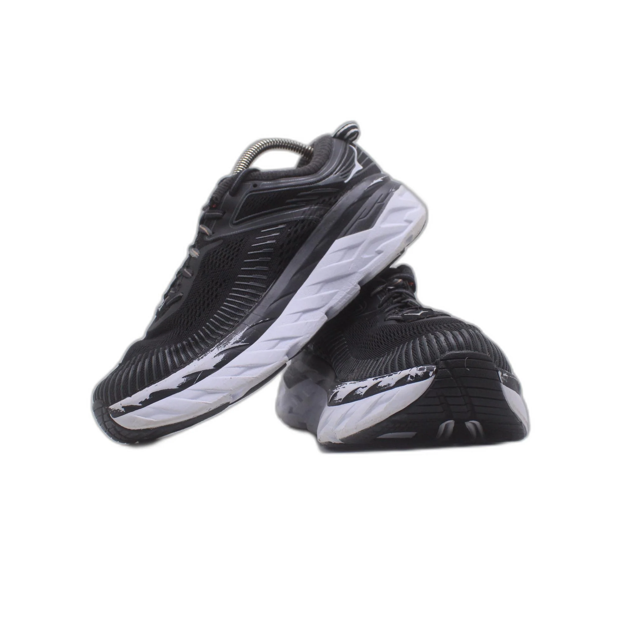Hoka One One W Bondi 7 Black/White Running Shoe - Image 5