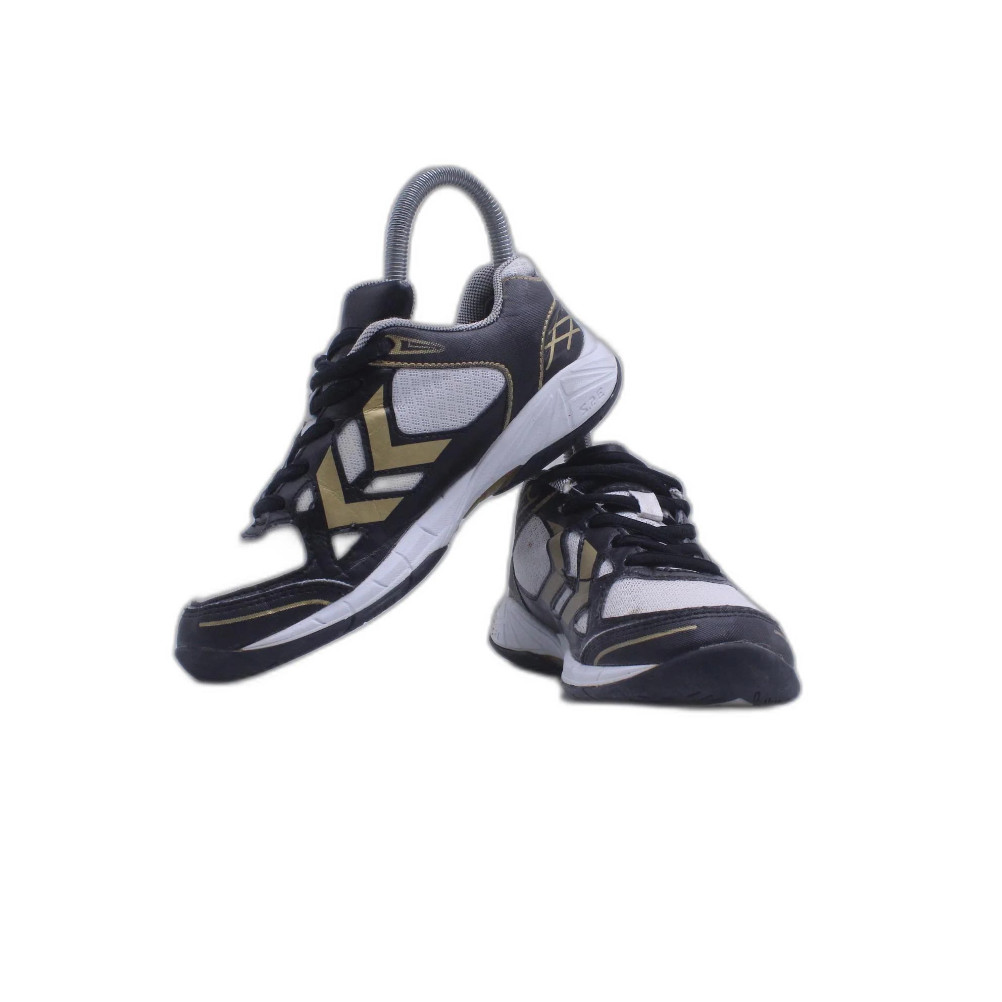 Humell Damen Sneaker Sportschuhe Gr. 35 Schwarz-Gold Neu - Image 3