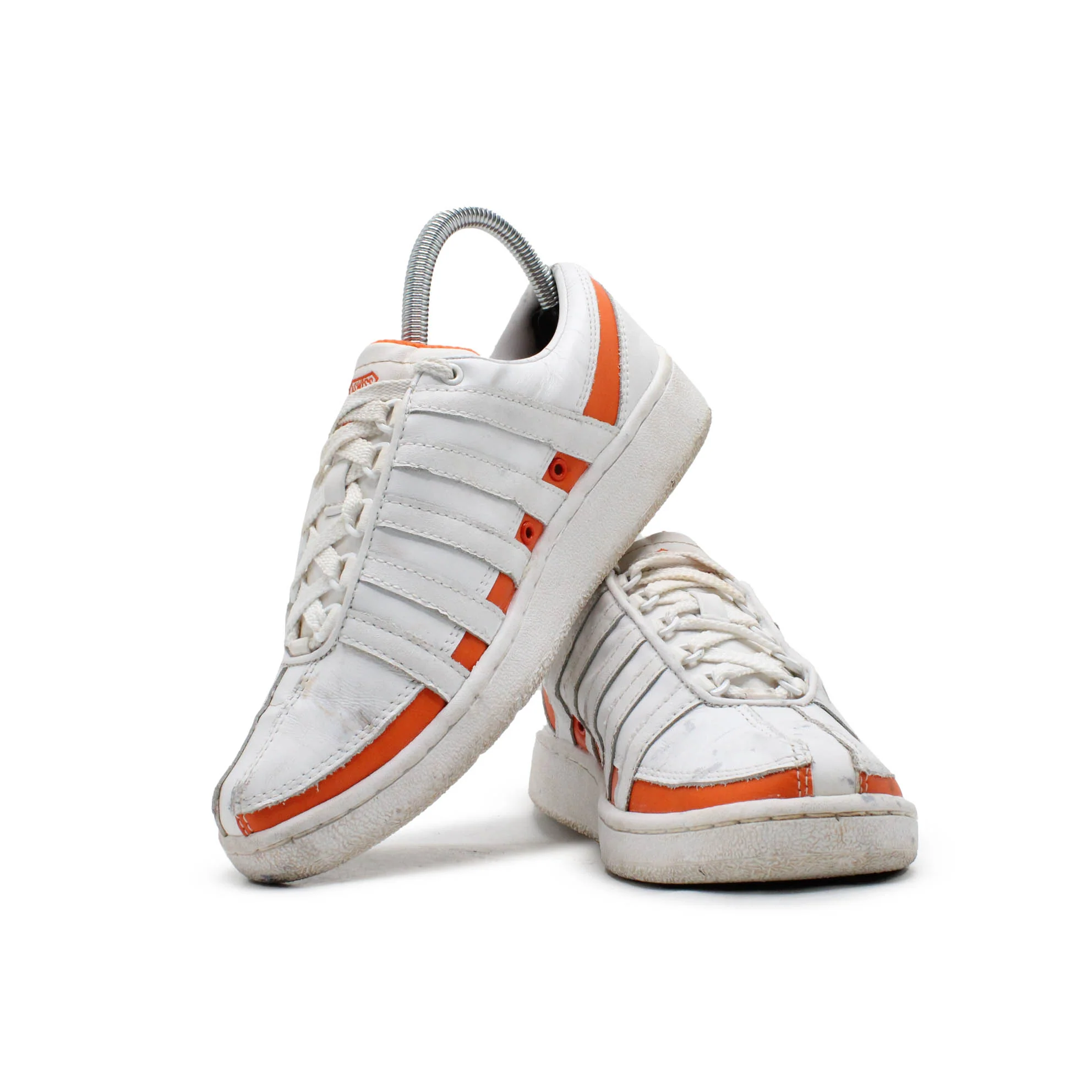 K-Swiss Women’s Orange Stripe Sneakers - Image 2