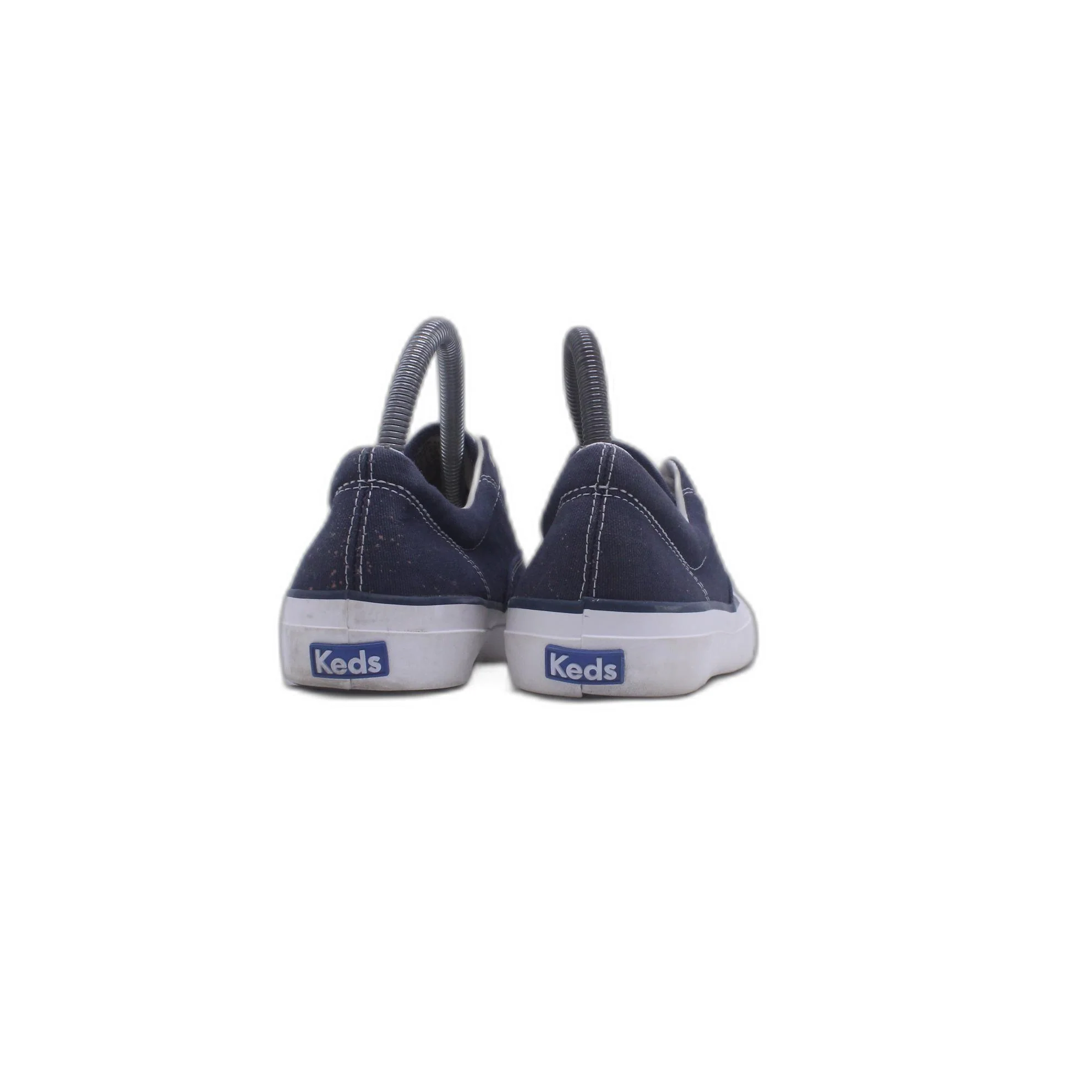 Keds Women's Champion Navy Blue Chambray Lace-Up Canvas Fashion Sneakers - Image 4