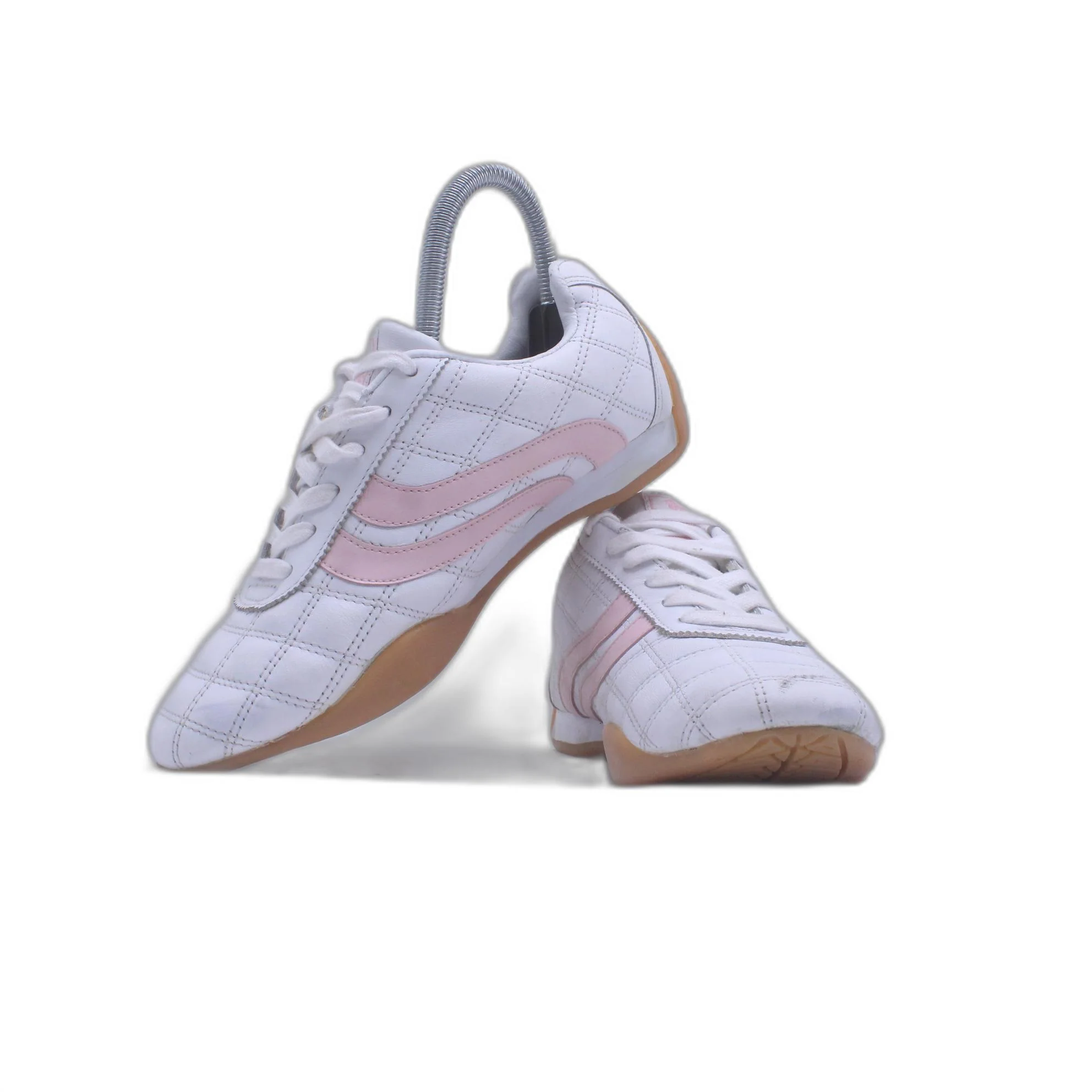 Lonsdale Badminton Off White Pink Fashion Sneaker - Image 5