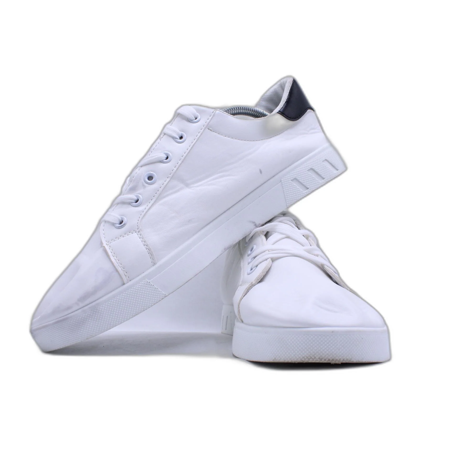 Mens Black White Sports Tennis Walking Shoe Fashion Cheap Sneakers - Image 4