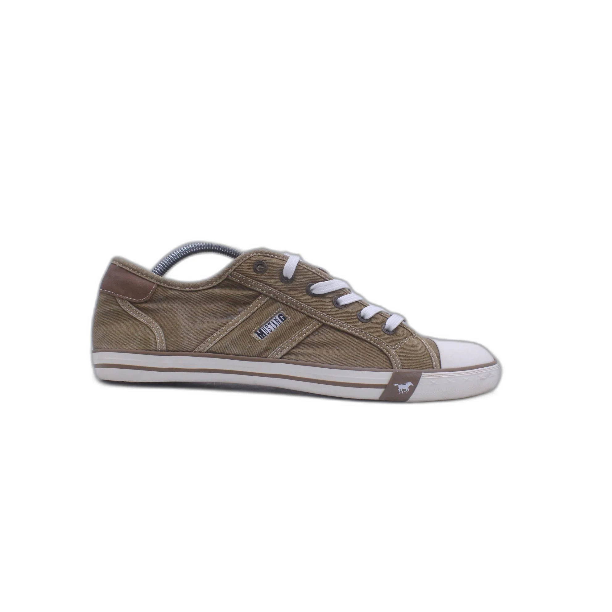 Mustang Slipper Berry Fabric Rubber Sole Shoe