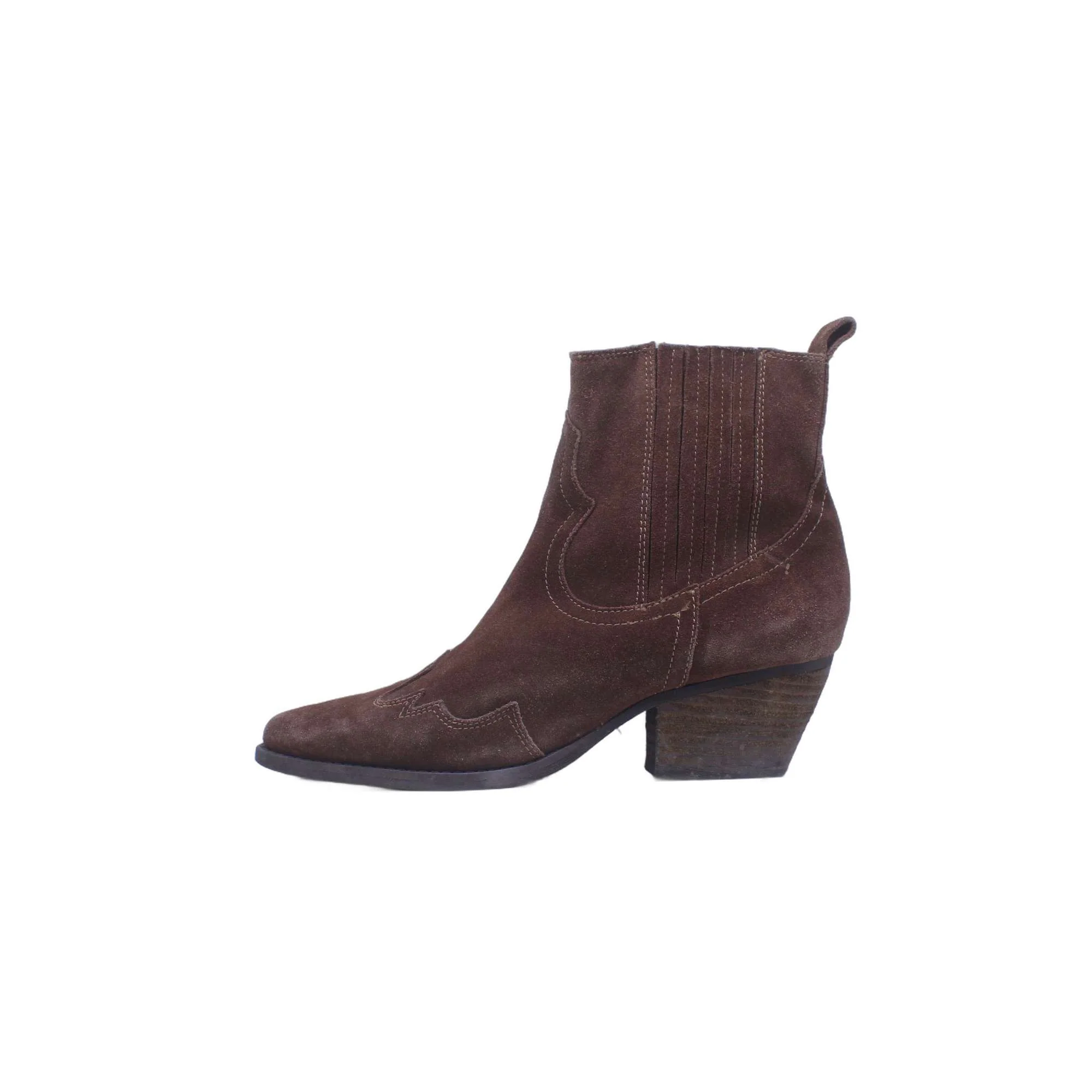NATISA ROWN SUEDE ANKLE BOOTIE - Image 3