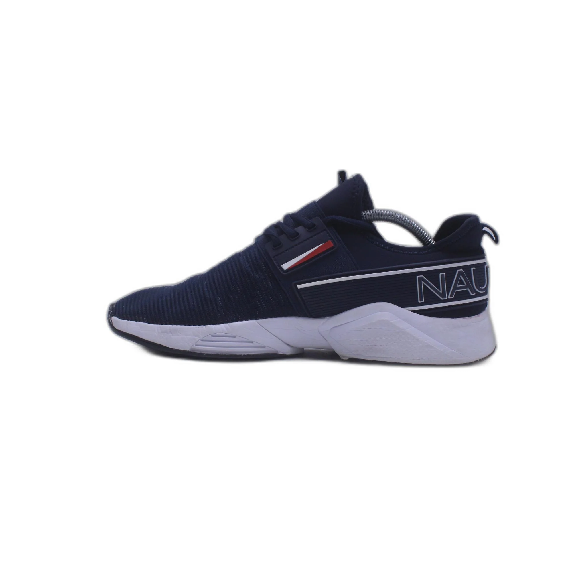 Nautica Sneakers Shoes Blue/White Saddle Lace-up Logo Stretchy - Image 2