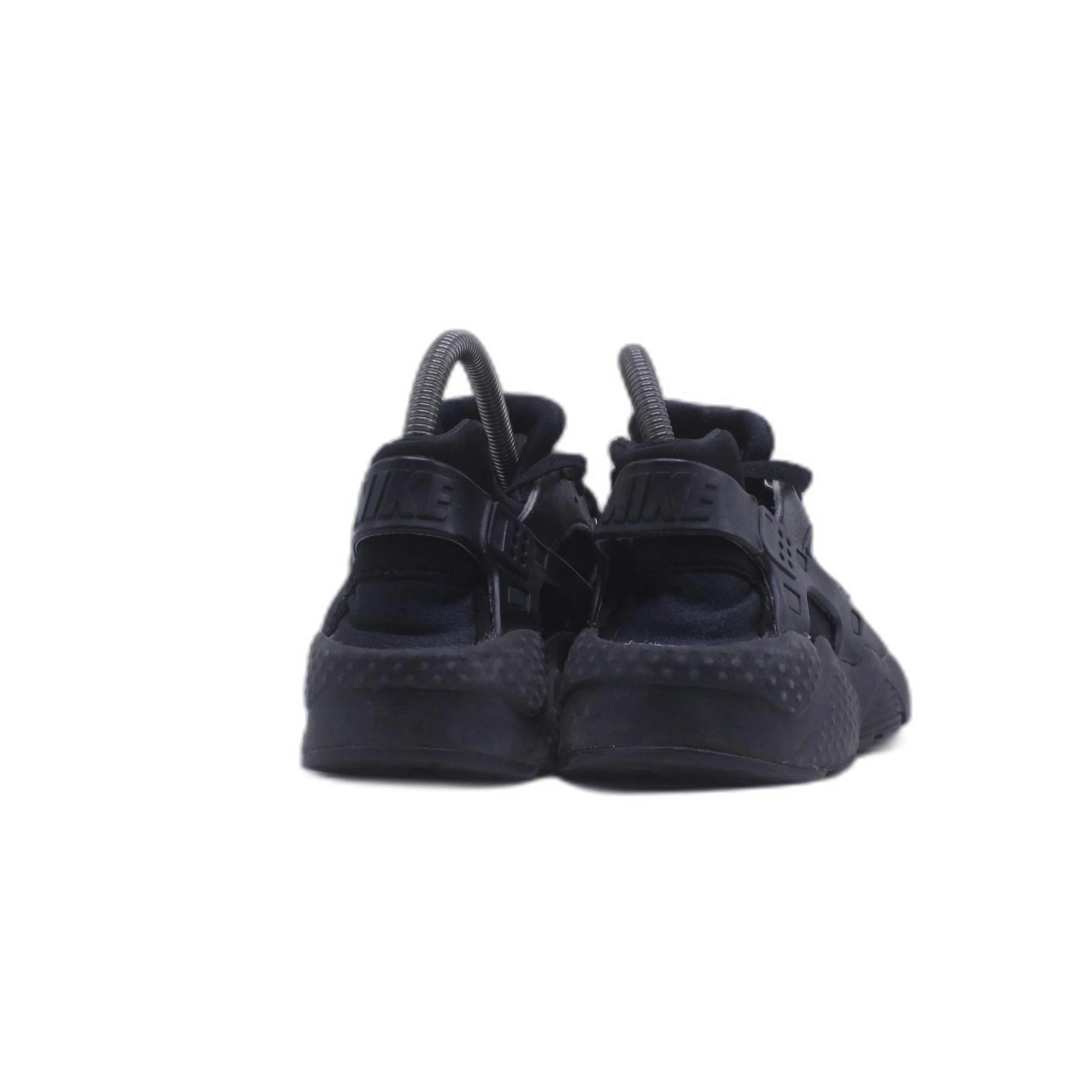 Nike Air Huarache Run (GS) Boy's 4Y Running Shoes Triple Black - Image 4