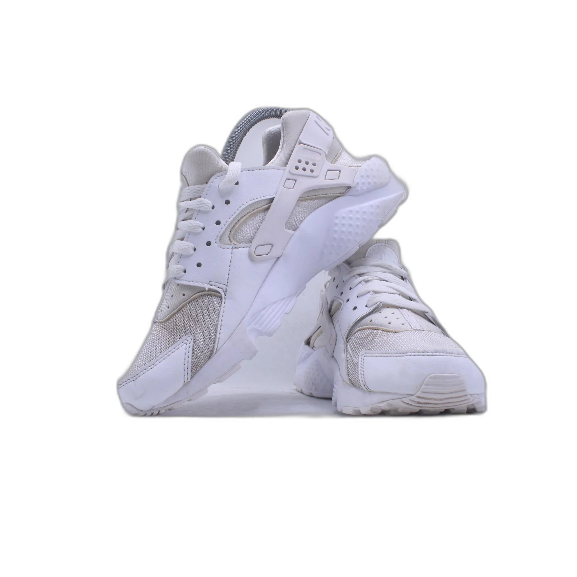 Nike Air Huarache Run Triple White Sneaker - Image 5