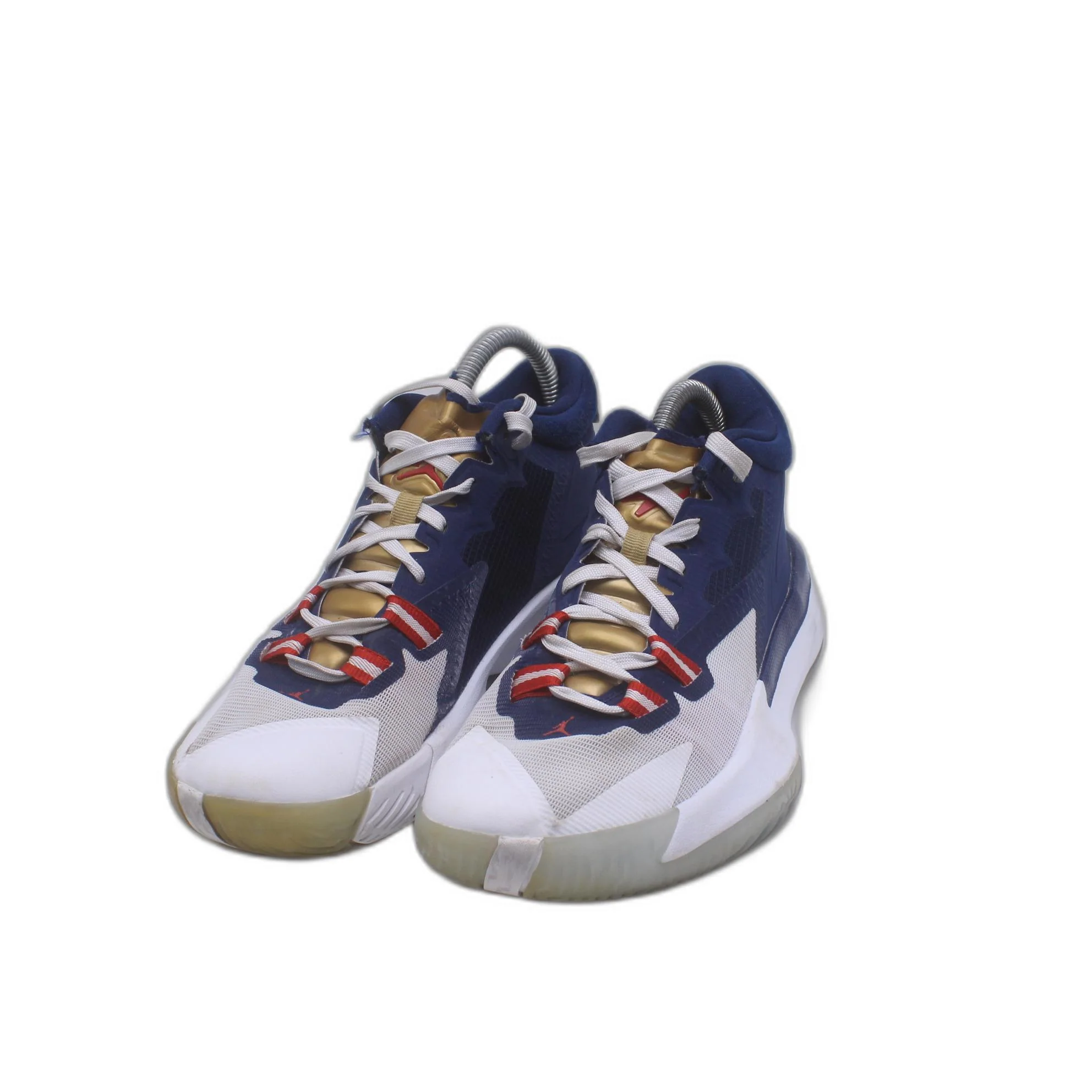 Nike Air Jordan Zion 1 USA Olympic Gold White Blue Red Shoe - Image 5
