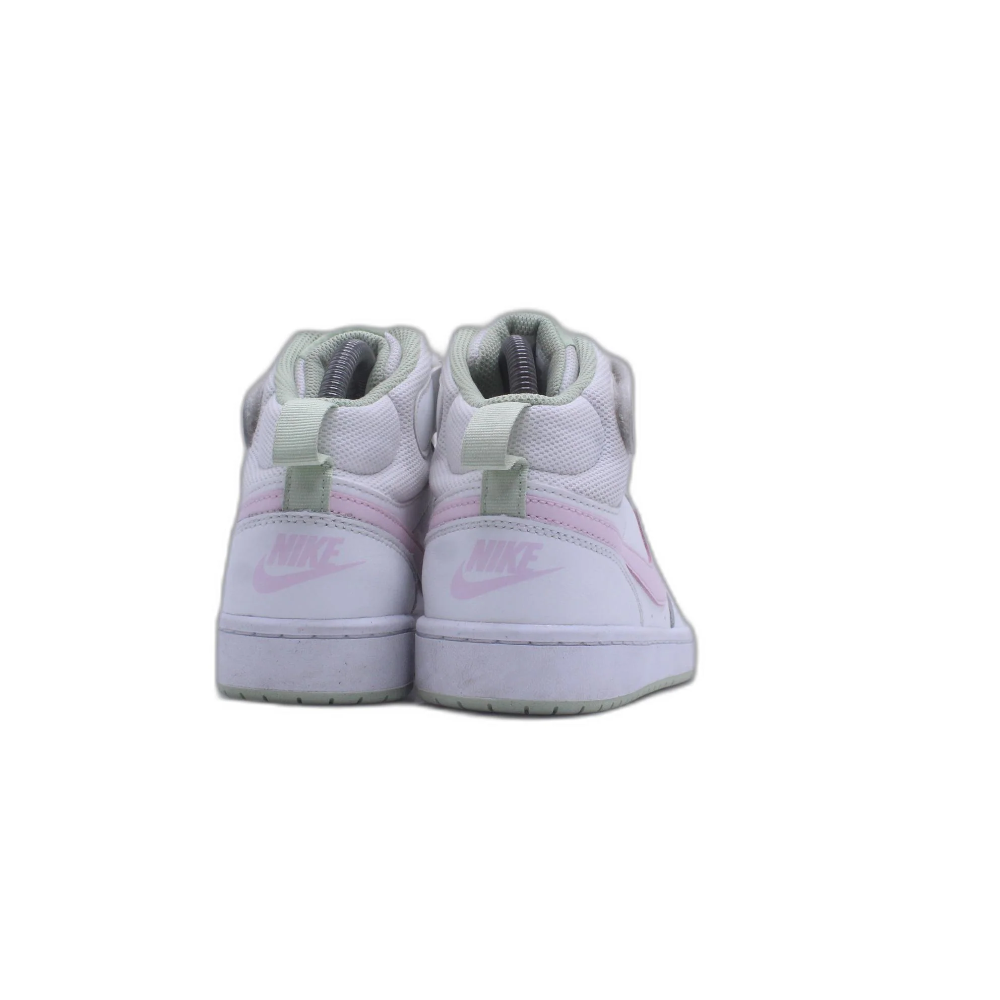 Nike Court Borough Mid 2 (GS) White/Pink Sneaker - Image 4