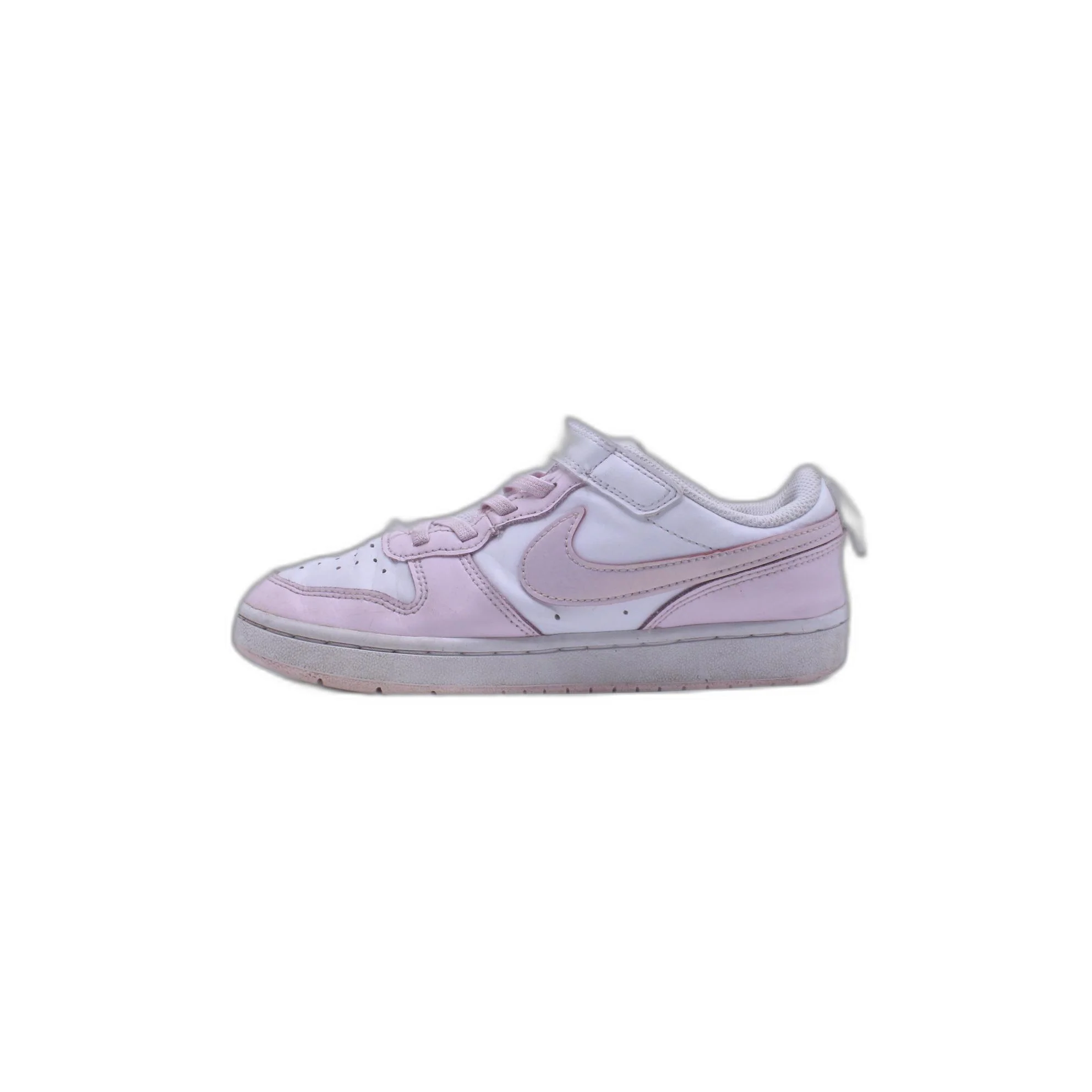 Nike Court Borough Toddler Girls White Pink Low Top Athletic Sneaker - Image 2