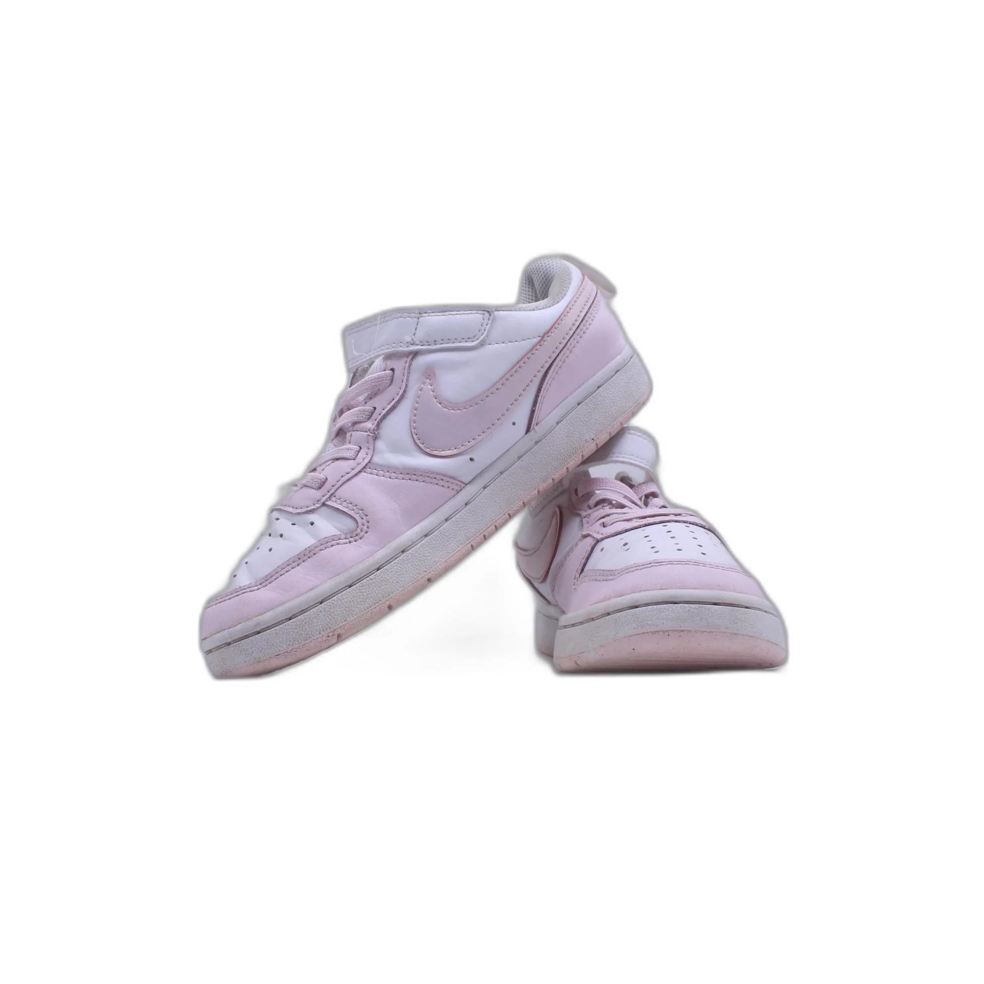 Nike Court Borough Toddler Girls White Pink Low Top Athletic Sneaker - Image 5