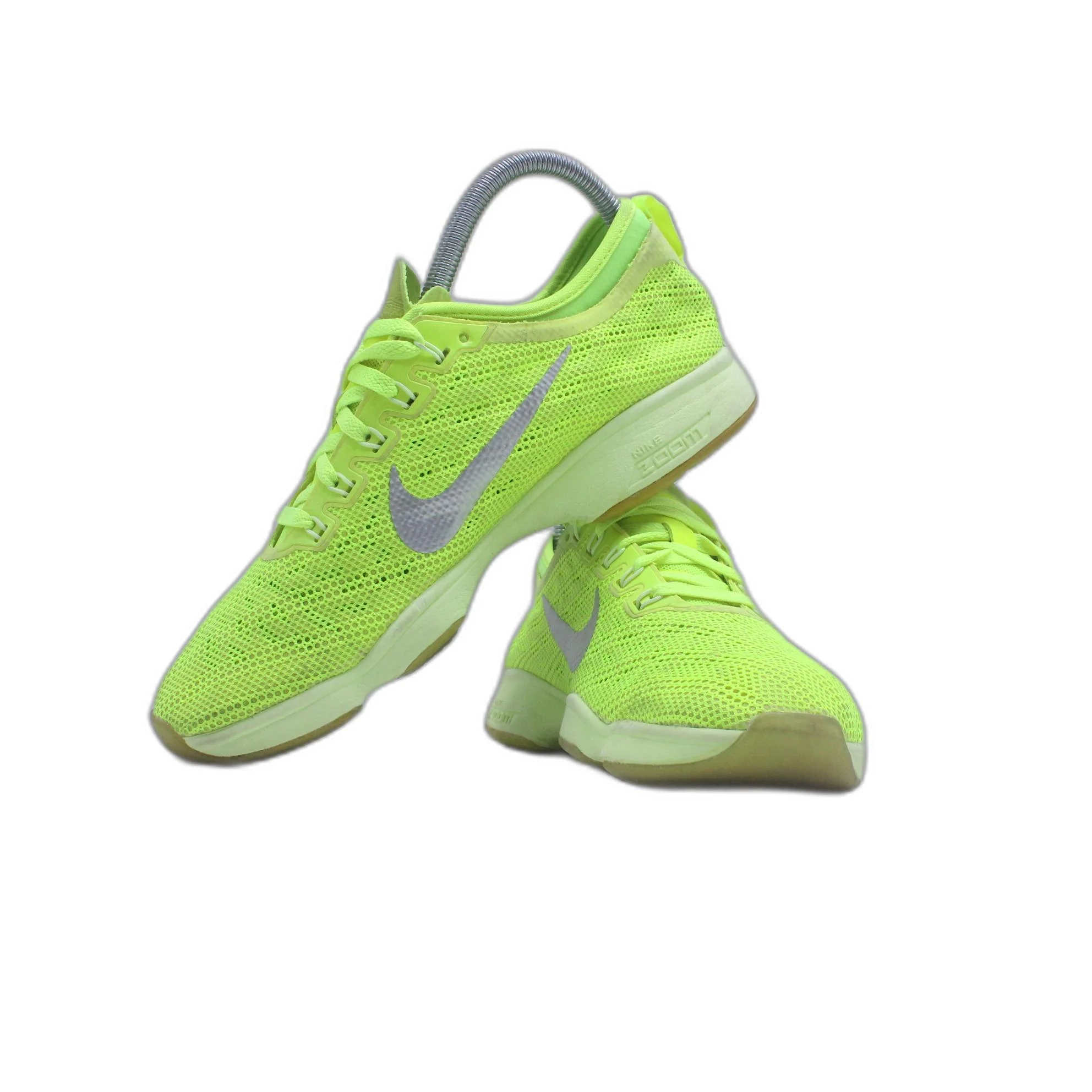 Nike Flyknit Zoom Bright Fluorescent Green Sneaker - Image 5