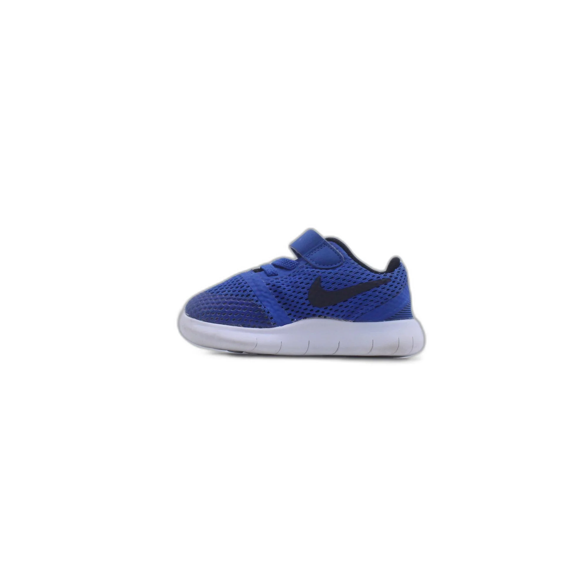 Nike Free Run TDV Shoes Game Royal Blue Black White Children Kids