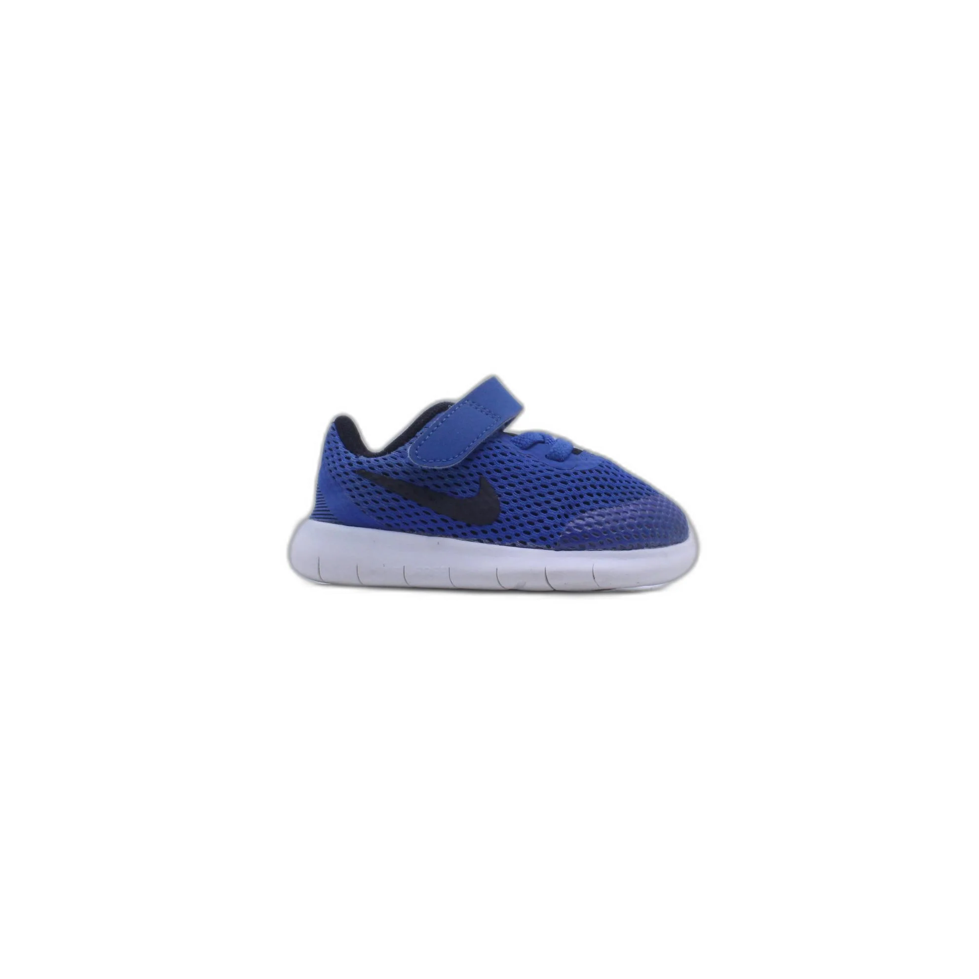 Nike Free Run TDV Shoes Game Royal Blue Black White Children Kids - Image 2