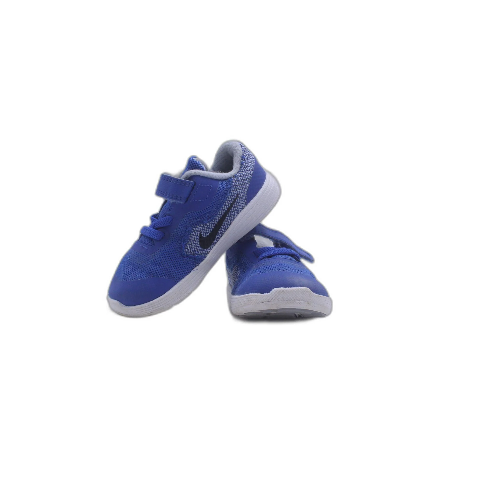Nike Free Run TDV Shoes Game Royal Blue Black White Children Kids - Image 5