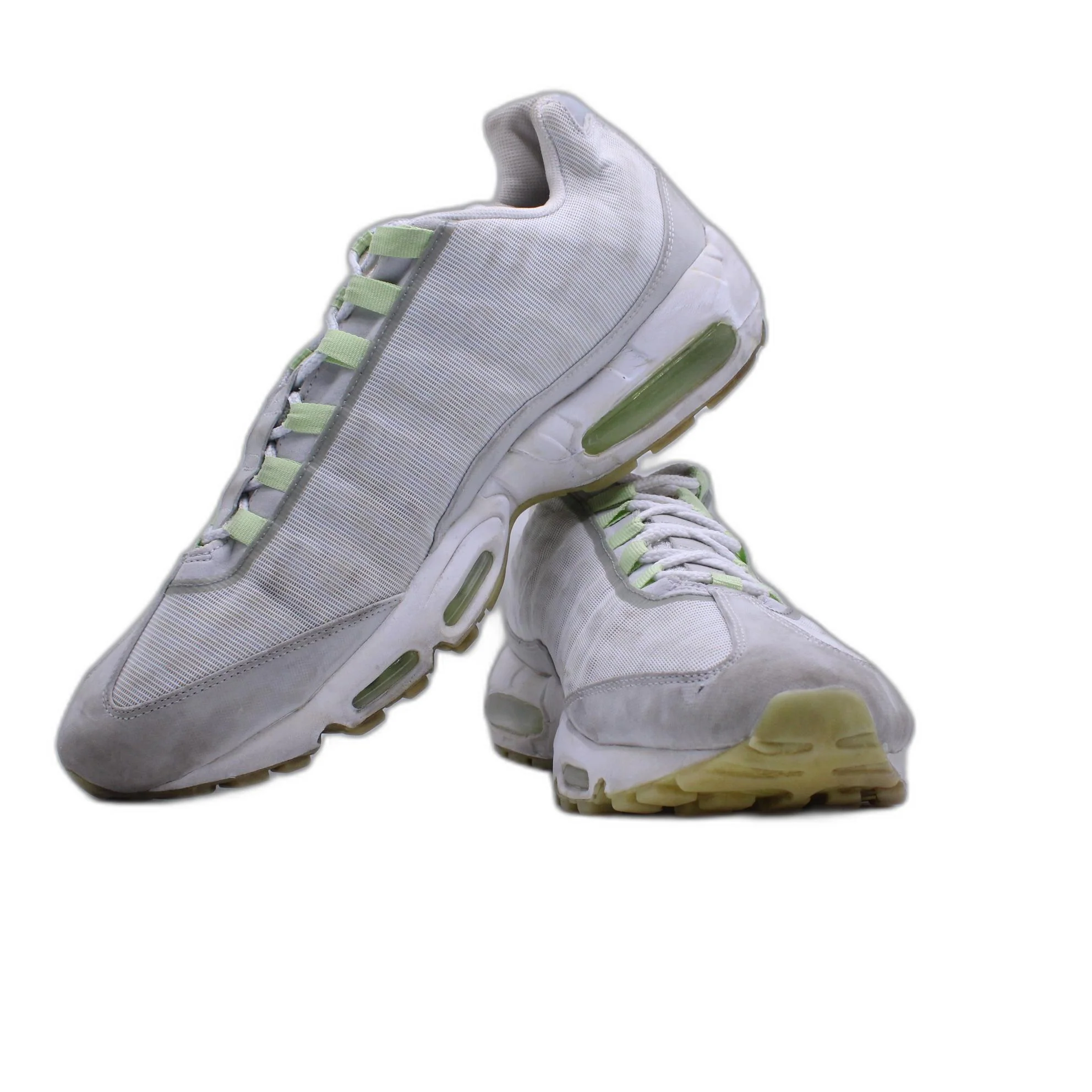 Nike Max 95 Tape Glow In The Dark Men Size 12 Style Sneakers White Green - Image 4