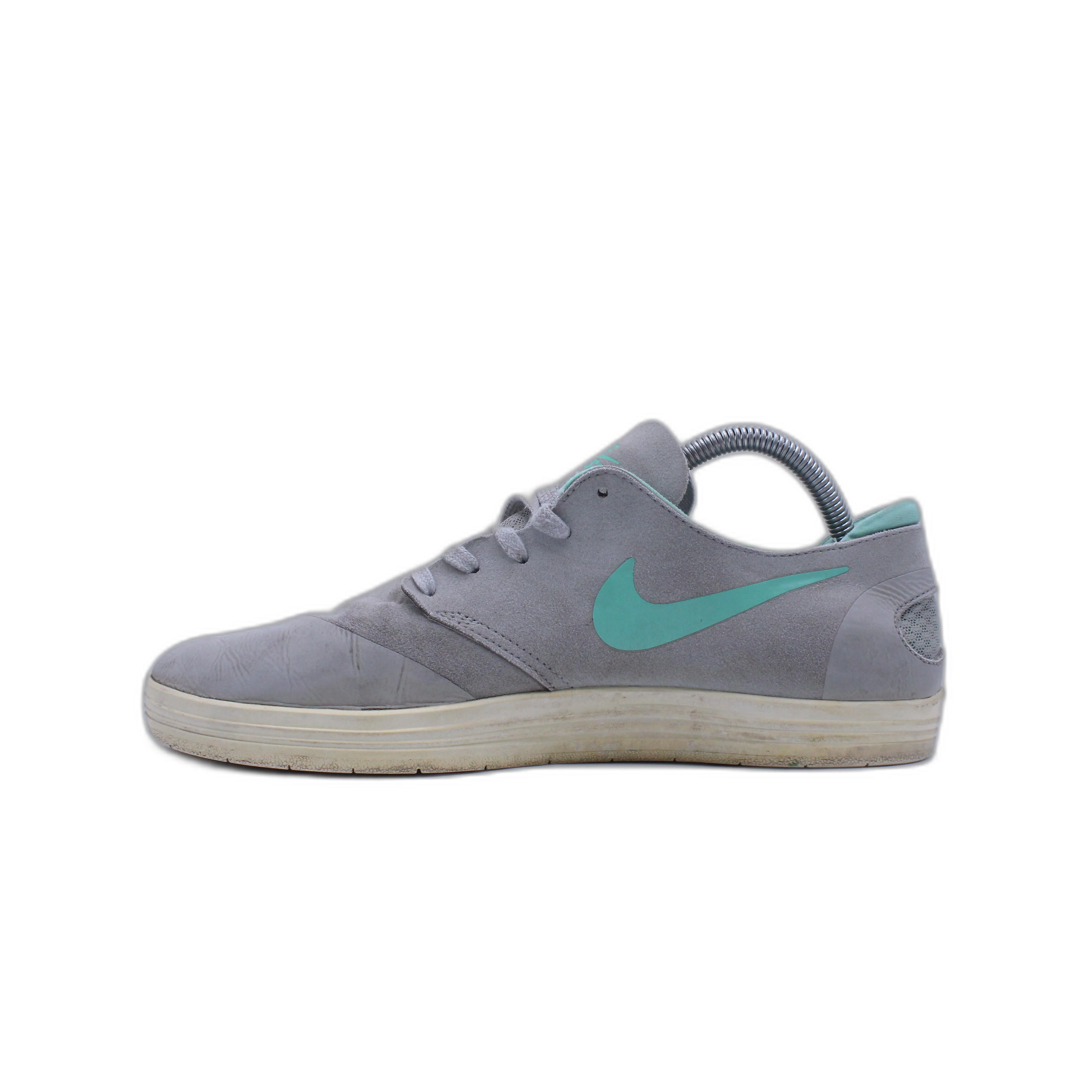 Nike Mens Lunar Oneshot Gray/Crystal Mint Skate Shoe - Image 2