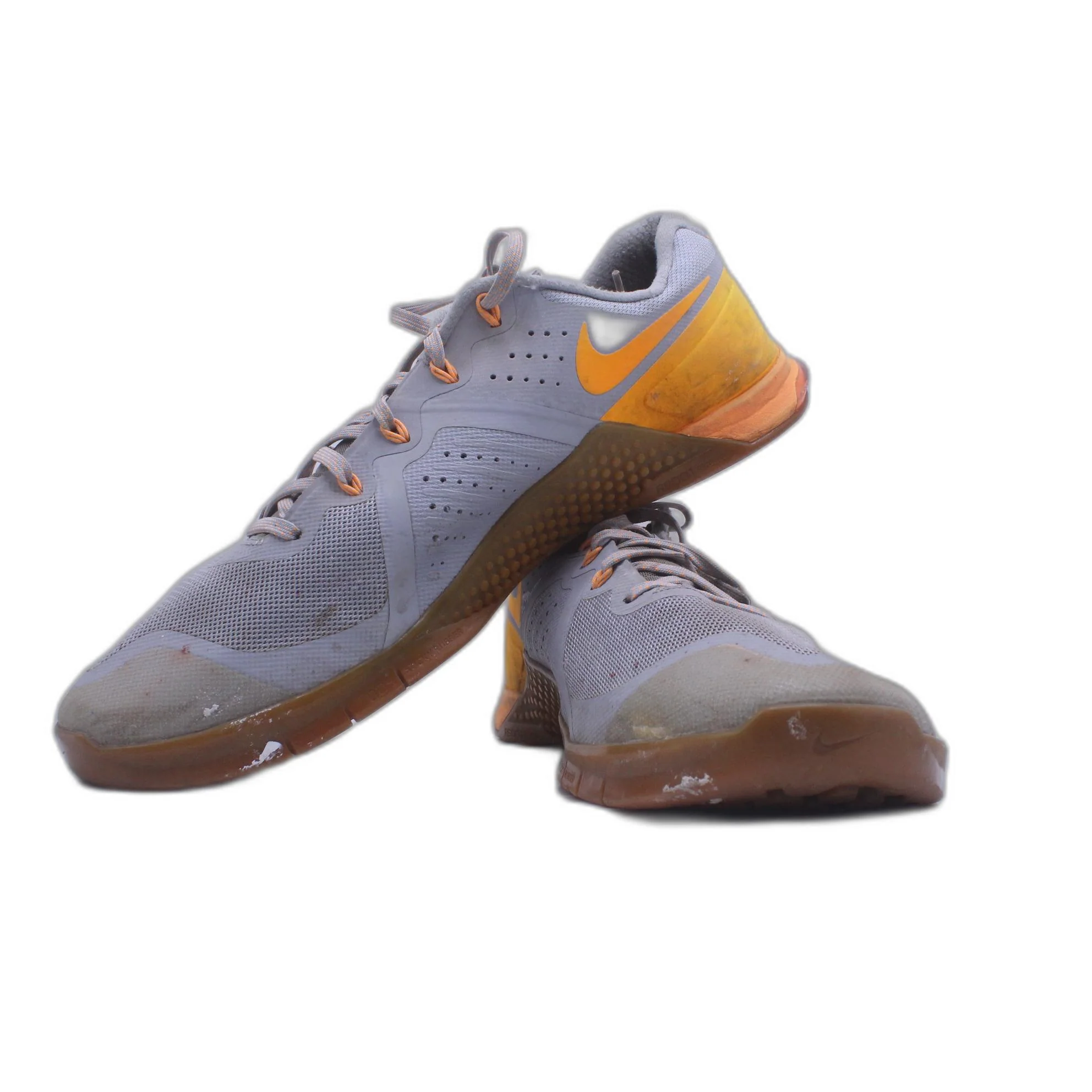 NIKE METCON 2 GRAY CITRUS ORANGE GRAY SHOES - Image 5